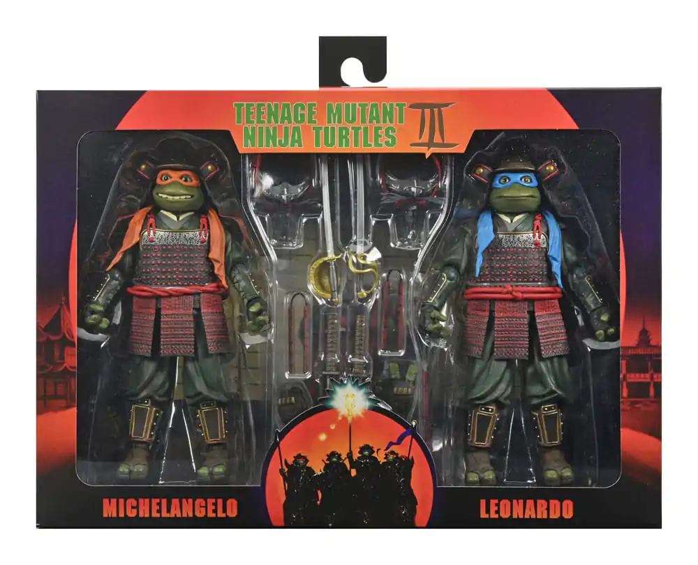 Teenage Mutant Ninja Turtles III Figurki Akcji 2-Pack Leonardo & Michelangelo 18 cm zdjęcie produktu