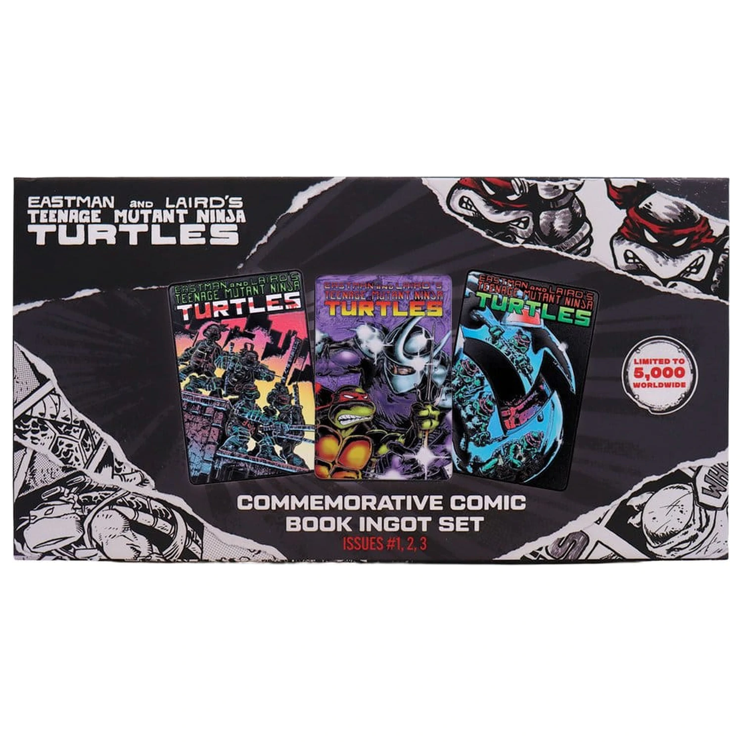 Zestaw sztabek Teenage Mutant Ninja Turtles zestaw trzech sztabek Comic Book Cover Edycja Limitowana zdjęcie produktu