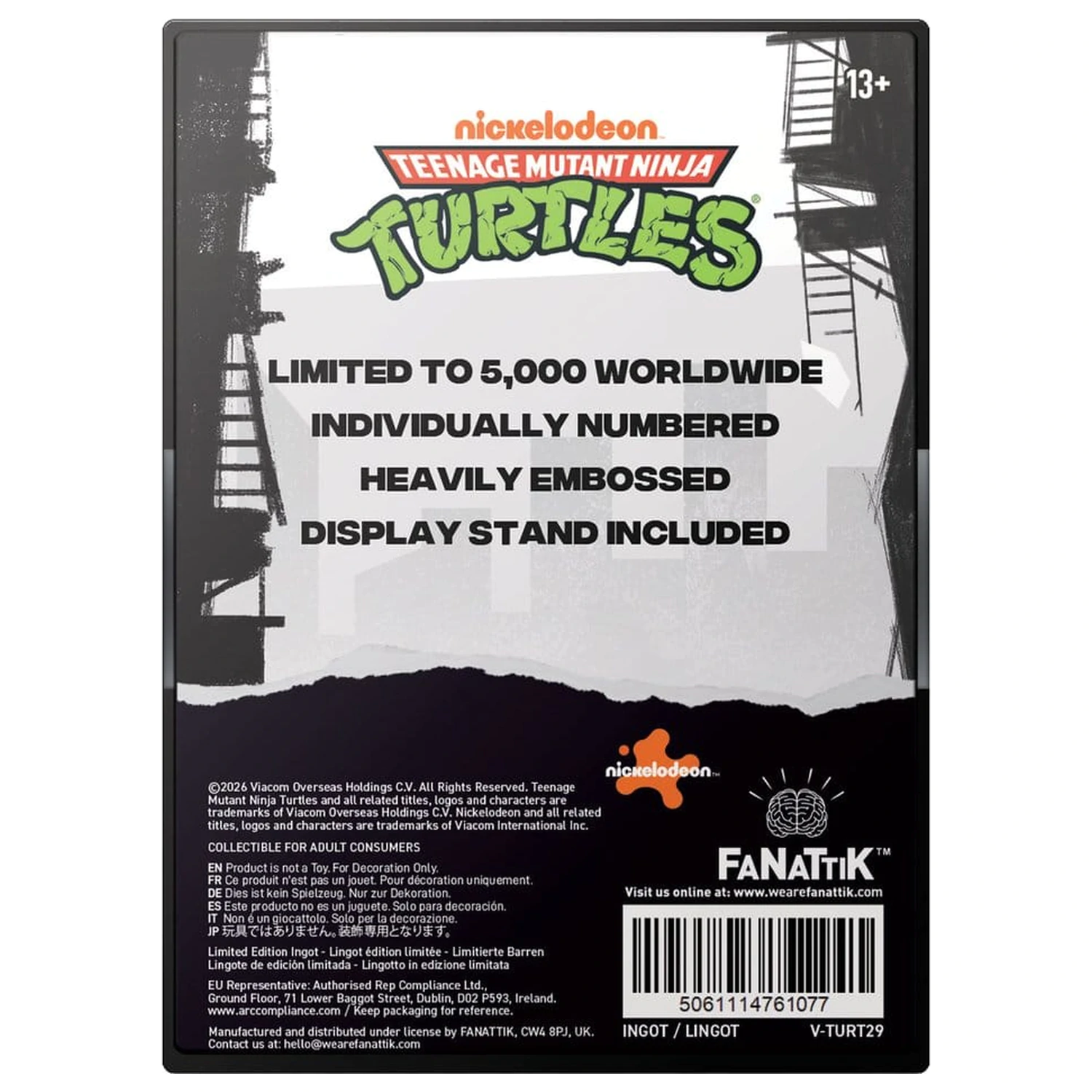 Teenage Mutant Ninja Turtles Ingot Villain Edycja Limitowana zdjęcie produktu
