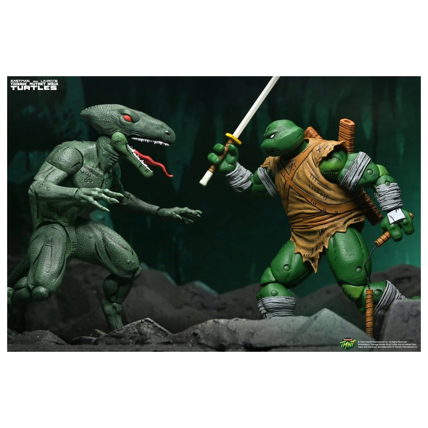 Teenage Mutant Ninja Turtles (Mirage Comics) Figurka Akcji 2-pak Daimyo Orkai & Raptor 18 cm zdjęcie produktu