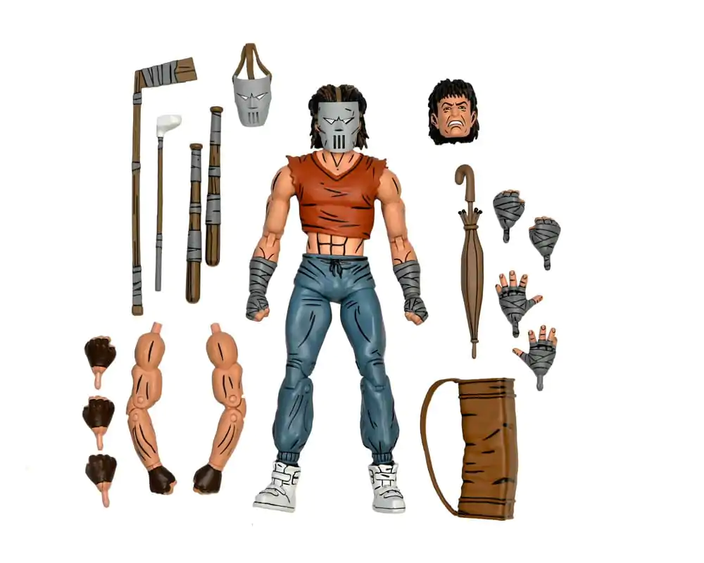 Żółwie Ninja (Mirage Comics) Figurka Akcji Casey Jones w czerwonej koszulce 18 cm zdjęcie produktu