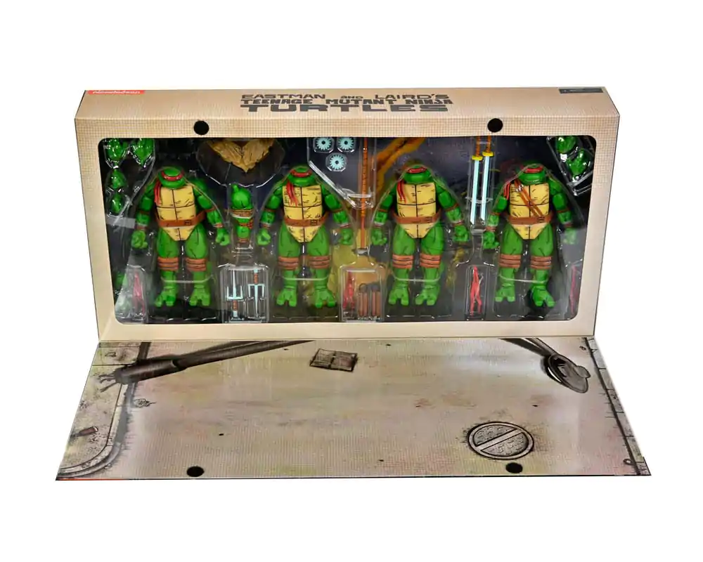 Teenage Mutant Ninja Turtles (Mirage Comics) Figurki akcji 4-pak Leonardo, Raphael, Michelangelo i Donatello 18 cm zdjęcie produktu