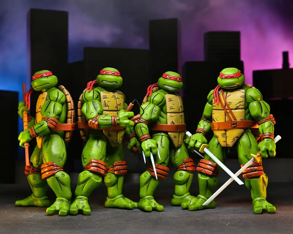 Teenage Mutant Ninja Turtles (Mirage Comics) Figurki akcji 4-pak Leonardo, Raphael, Michelangelo i Donatello 18 cm zdjęcie produktu