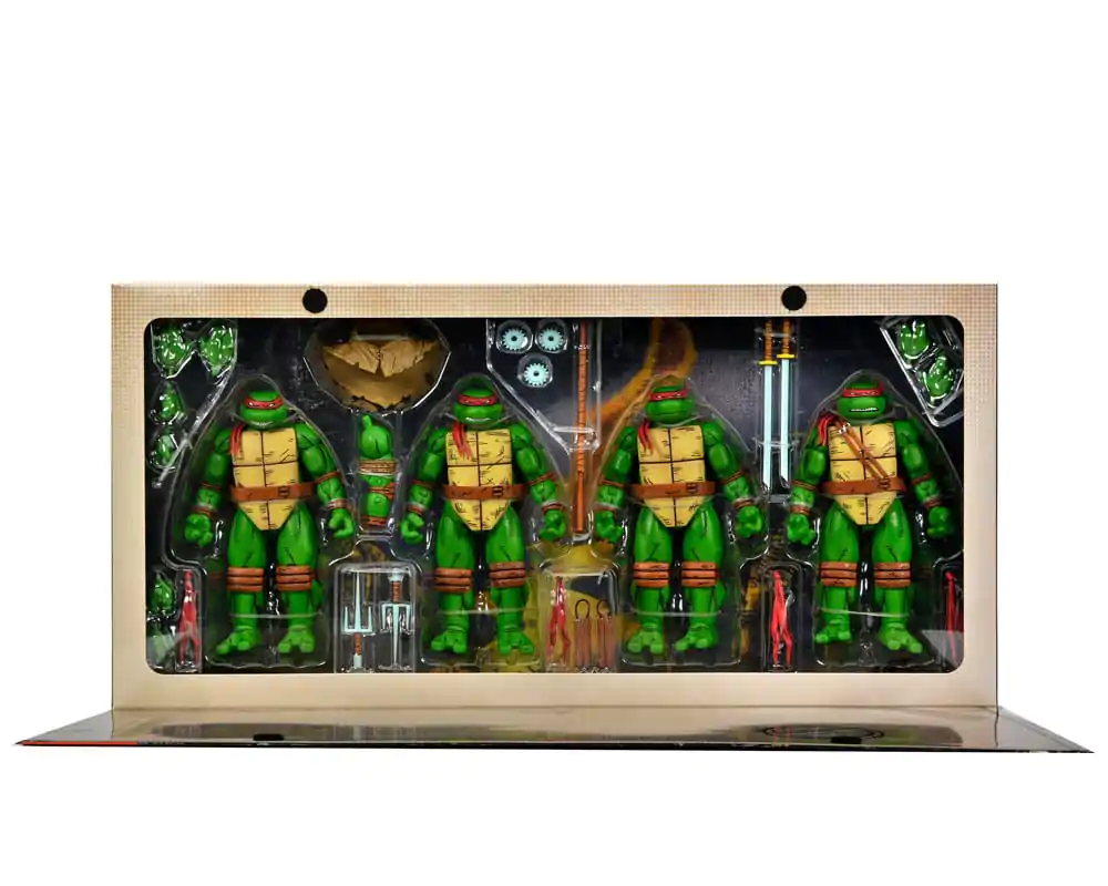 Teenage Mutant Ninja Turtles (Mirage Comics) Figurki akcji 4-pak Leonardo, Raphael, Michelangelo i Donatello 18 cm zdjęcie produktu