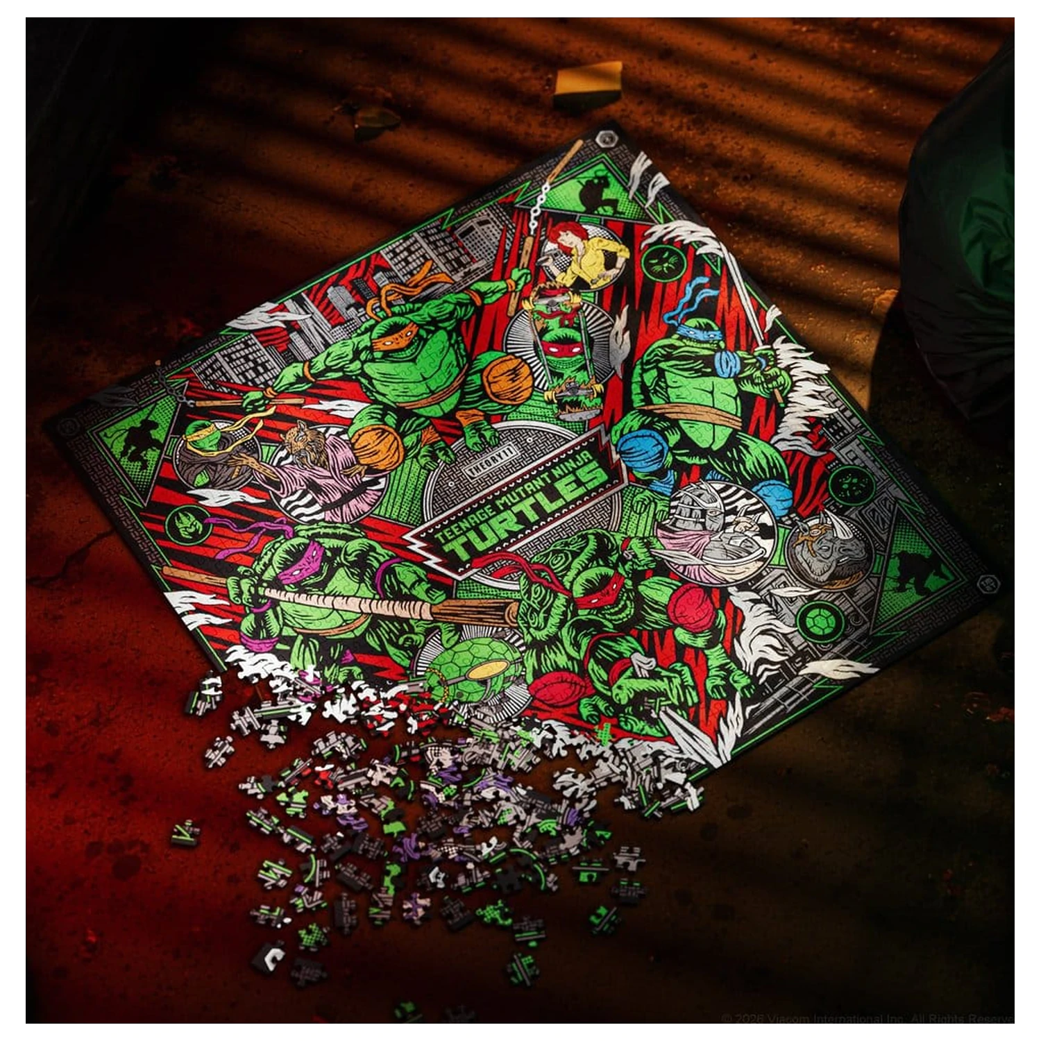 Teenage Mutant Ninja Turtles wielowymiarowe puzzle (1000 elementów) zdjęcie produktu
