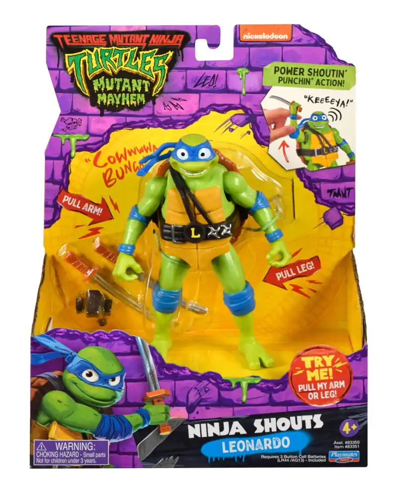 Teenage Mutant Ninja Turtles: Mutant Mayhem Ninja Shouts figurka akcji Leonardo 14 cm zdjęcie produktu