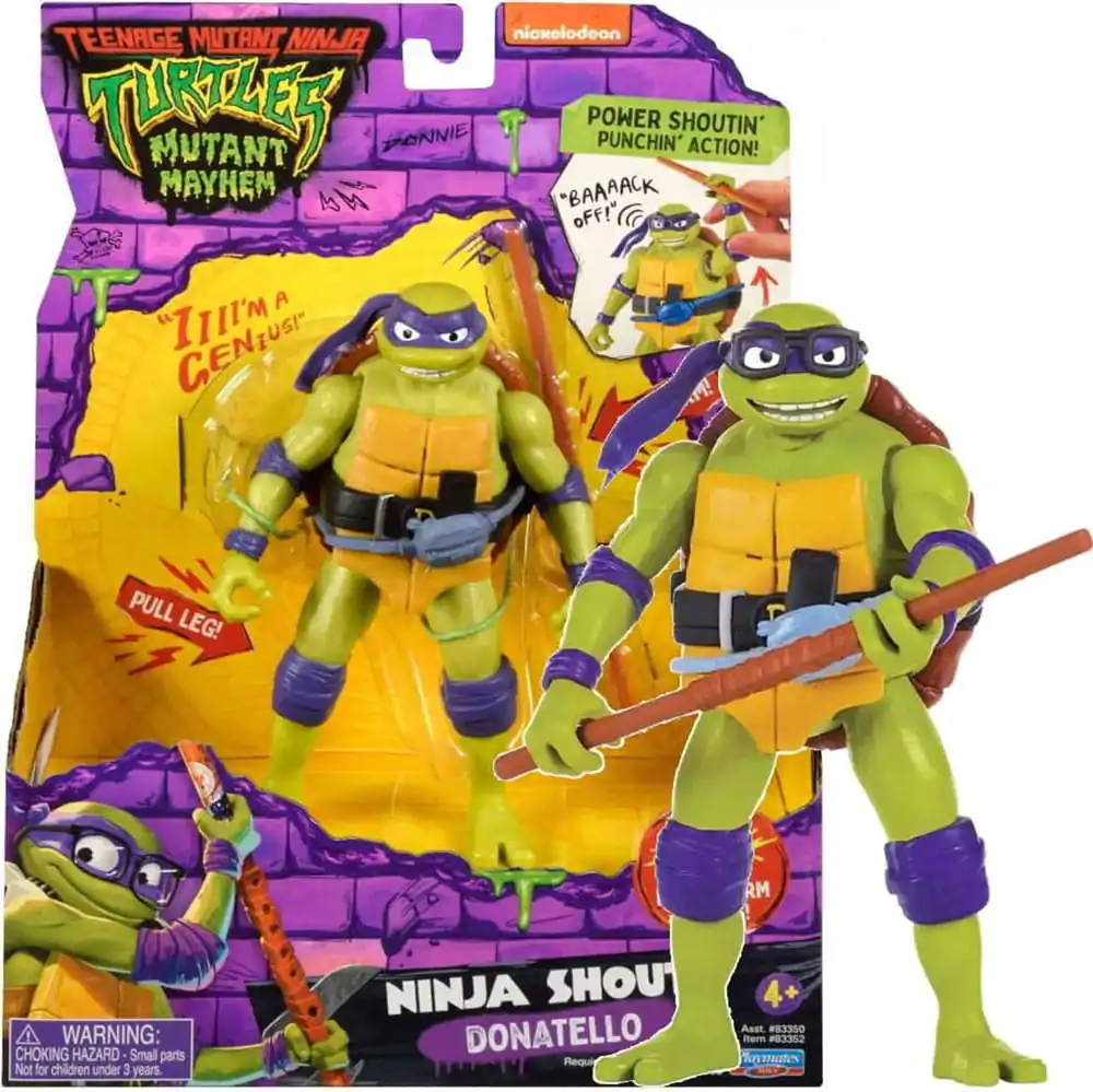 Wojownicze Żółwie Ninja: Zmutowany chaos figurka Ninja Shouts Donatello 14 cm zdjęcie produktu