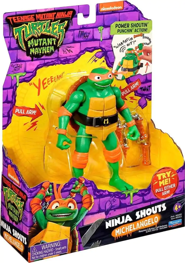 Wojownicze Żółwie Ninja: Zmutowany chaos figurka Ninja Shouts Action Figure Michelangelo 14 cm zdjęcie produktu