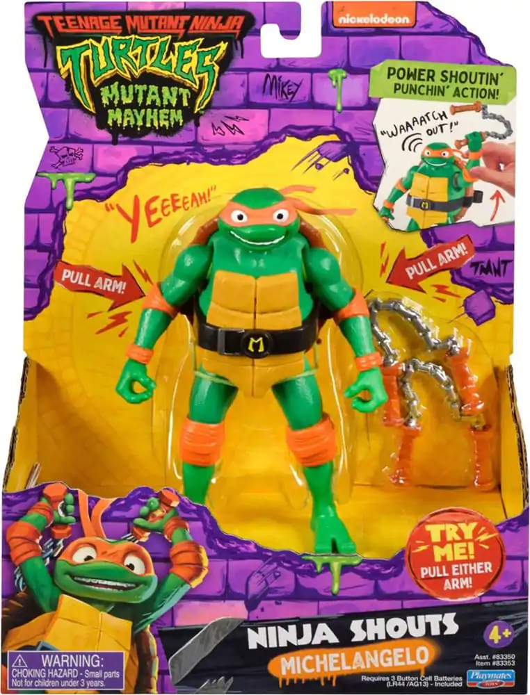Wojownicze Żółwie Ninja: Zmutowany chaos figurka Ninja Shouts Action Figure Michelangelo 14 cm zdjęcie produktu