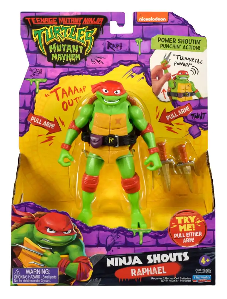 Wojownicze Żółwie Ninja: Zmutowany chaos Figurka akcji Ninja Shouts Raphael 14 cm zdjęcie produktu