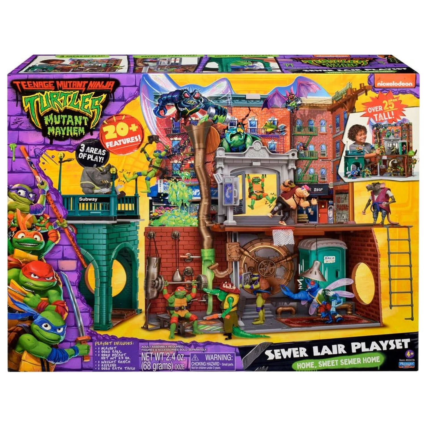 Teenage Mutant Ninja Turtles: Mutant Mayhem Zestaw Sewer Lair Nowa Wersja zdjęcie produktu