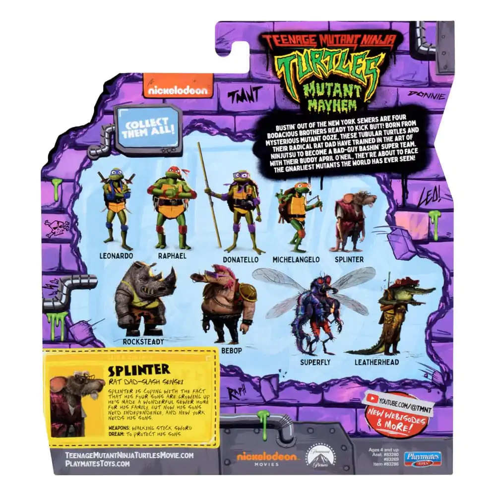 Żółwie Ninja: Mutant Mayhem Figurka Akcji Splinter 10 cm zdjęcie produktu