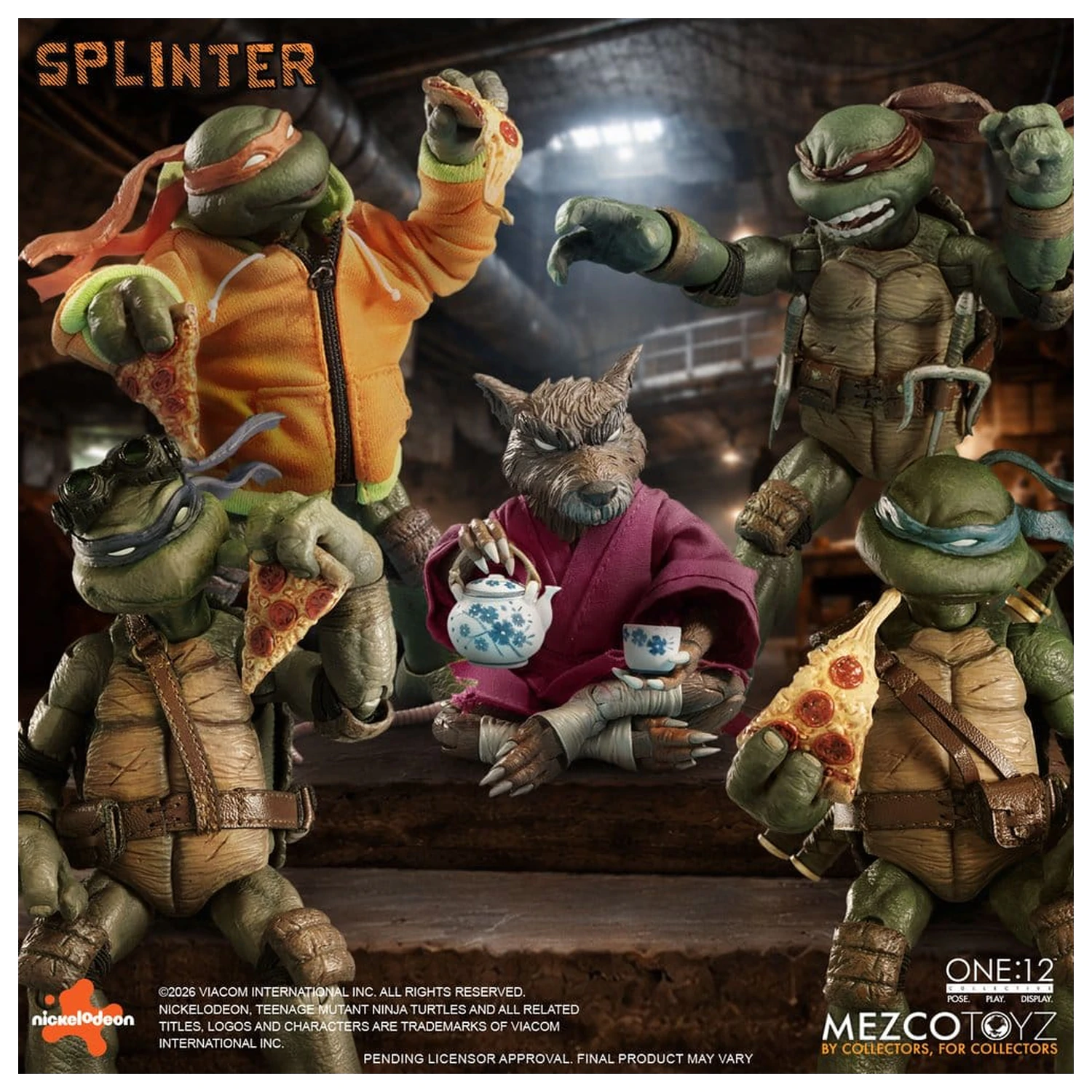 Teenage Mutant Ninja Turtles One:12 Collective Action Figure 1/12 Splinter 17 cm zdjęcie produktu