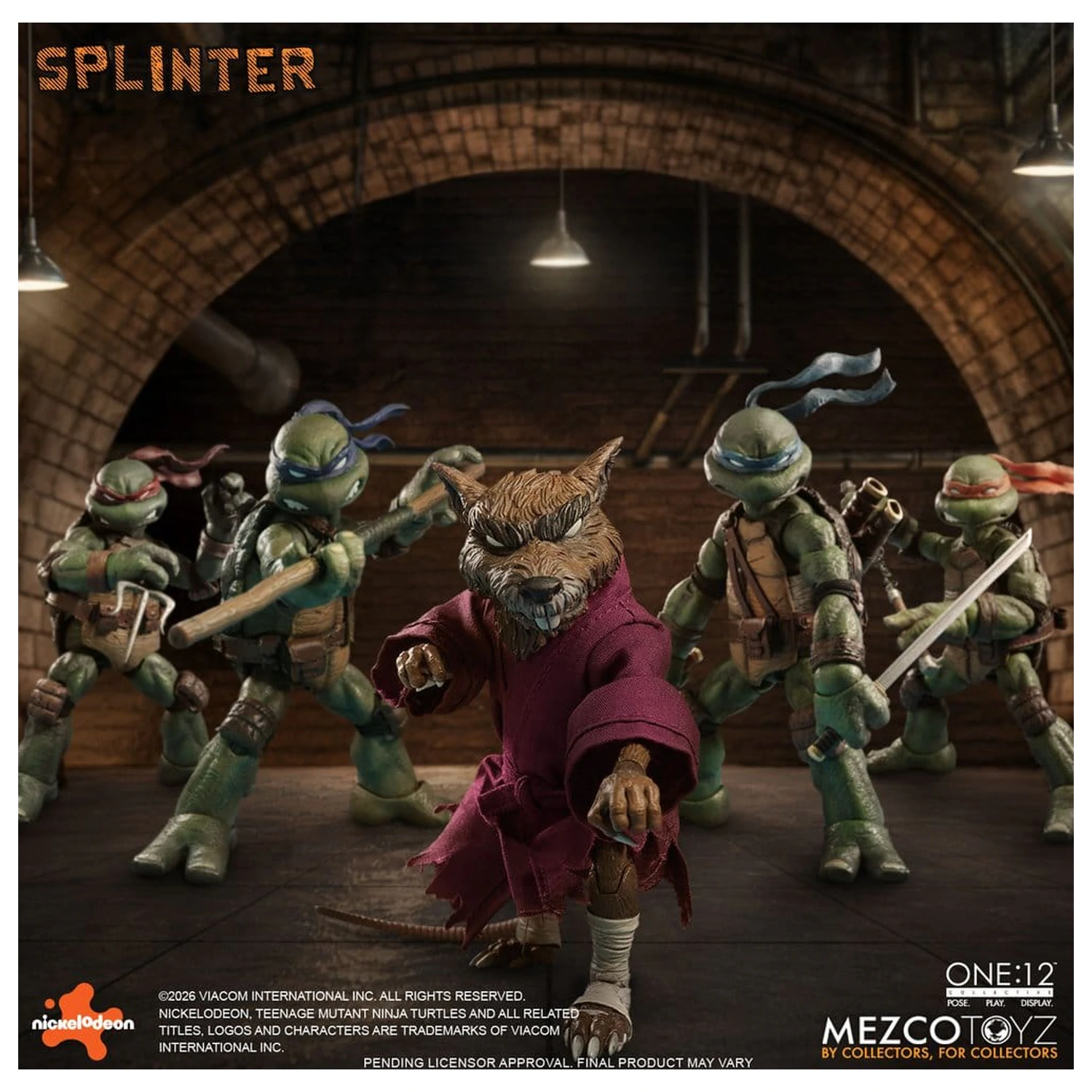 Teenage Mutant Ninja Turtles One:12 Collective Action Figure 1/12 Splinter 17 cm zdjęcie produktu