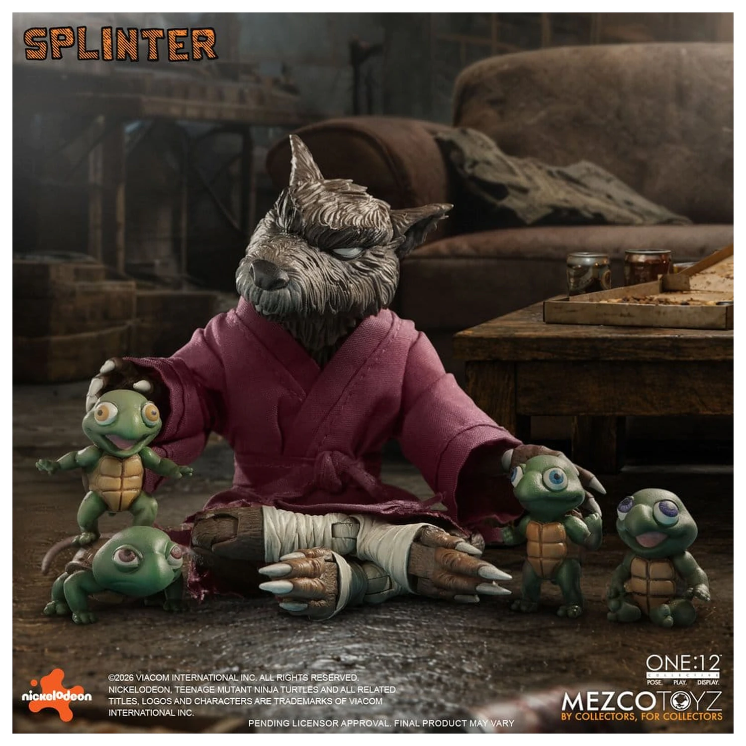 Teenage Mutant Ninja Turtles One:12 Collective Action Figure 1/12 Splinter 17 cm zdjęcie produktu