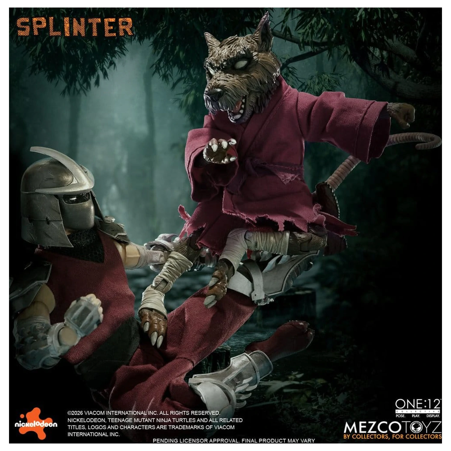 Teenage Mutant Ninja Turtles One:12 Collective Action Figure 1/12 Splinter 17 cm zdjęcie produktu