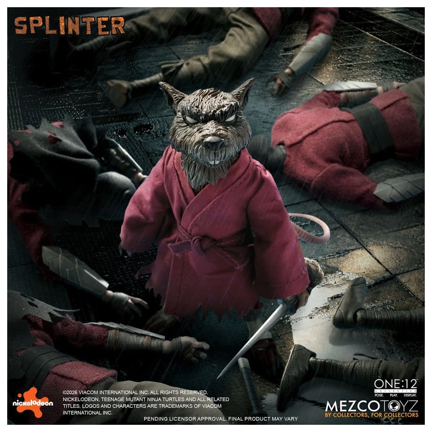 Teenage Mutant Ninja Turtles One:12 Collective Action Figure 1/12 Splinter 17 cm zdjęcie produktu