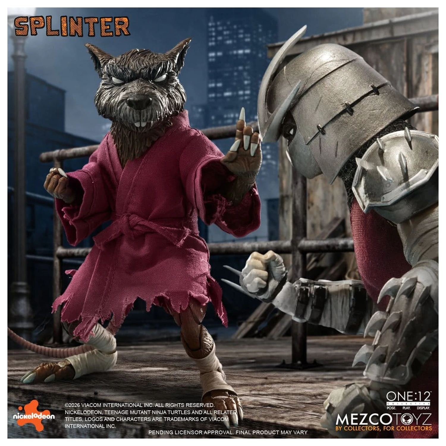 Teenage Mutant Ninja Turtles One:12 Collective Action Figure 1/12 Splinter 17 cm zdjęcie produktu