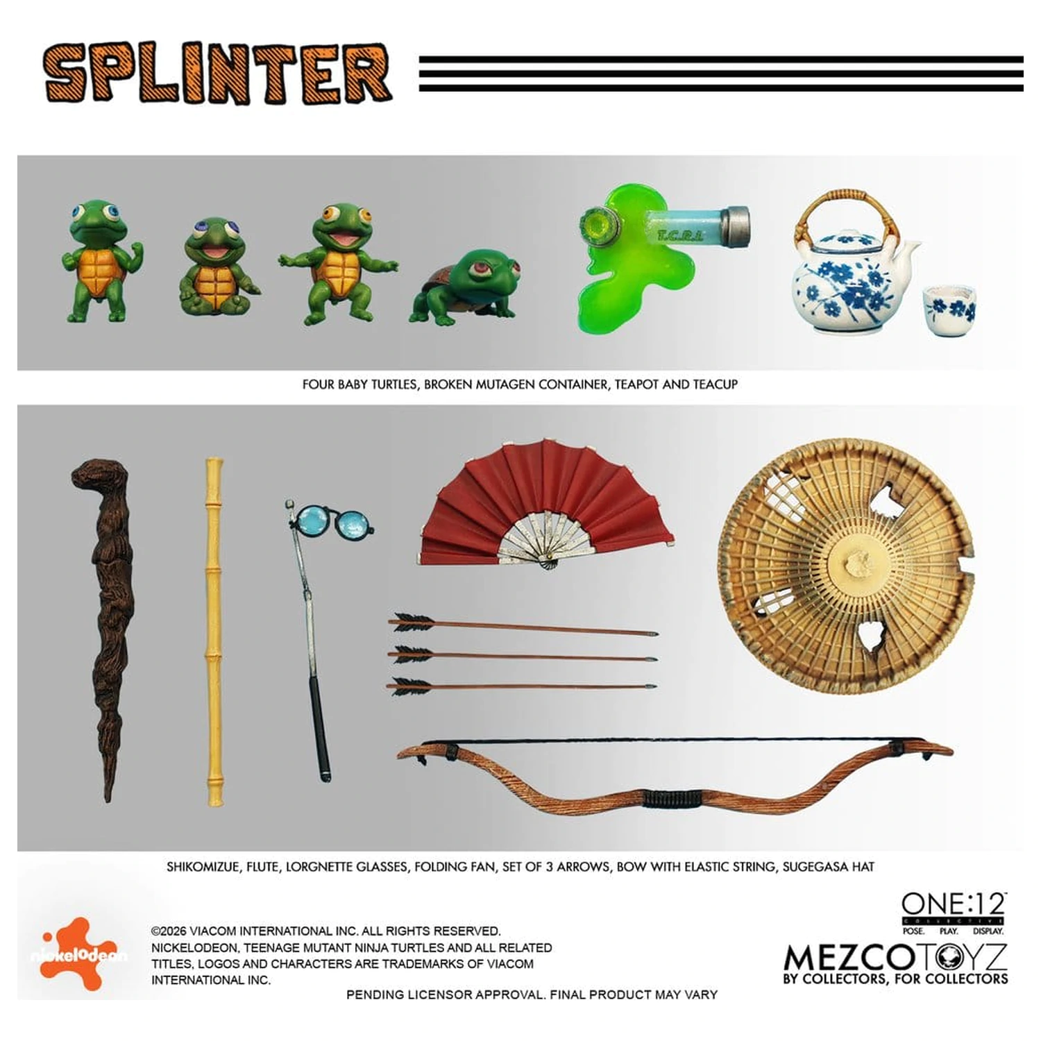 Teenage Mutant Ninja Turtles One:12 Collective Action Figure 1/12 Splinter 17 cm zdjęcie produktu