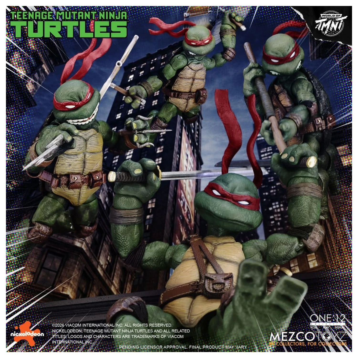 Teenage Mutant Ninja Turtles One:12 Collective Figurki akcji 1/12 Zestaw w pudełku 17 cm zdjęcie produktu