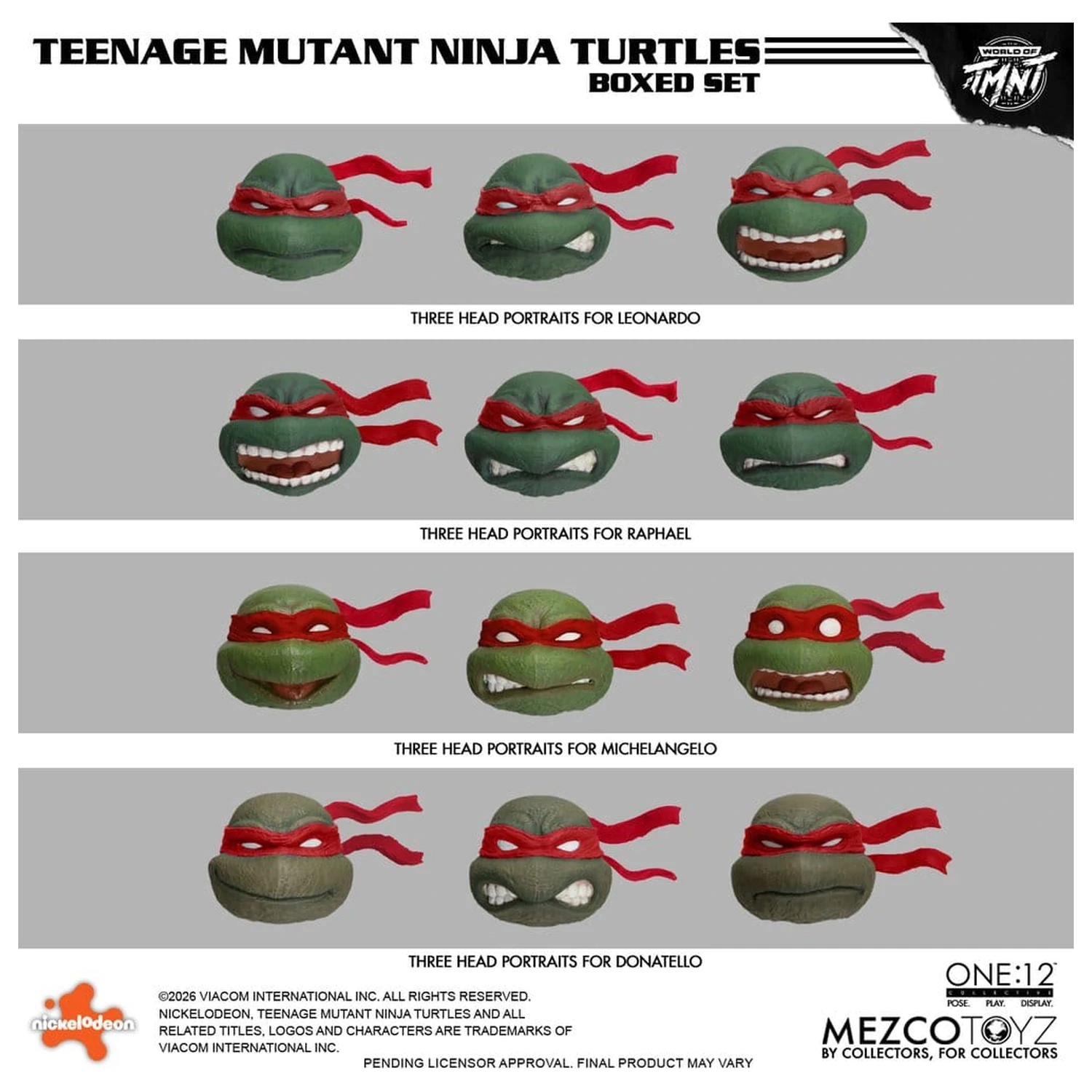 Teenage Mutant Ninja Turtles One:12 Collective Figurki akcji 1/12 Zestaw w pudełku 17 cm zdjęcie produktu