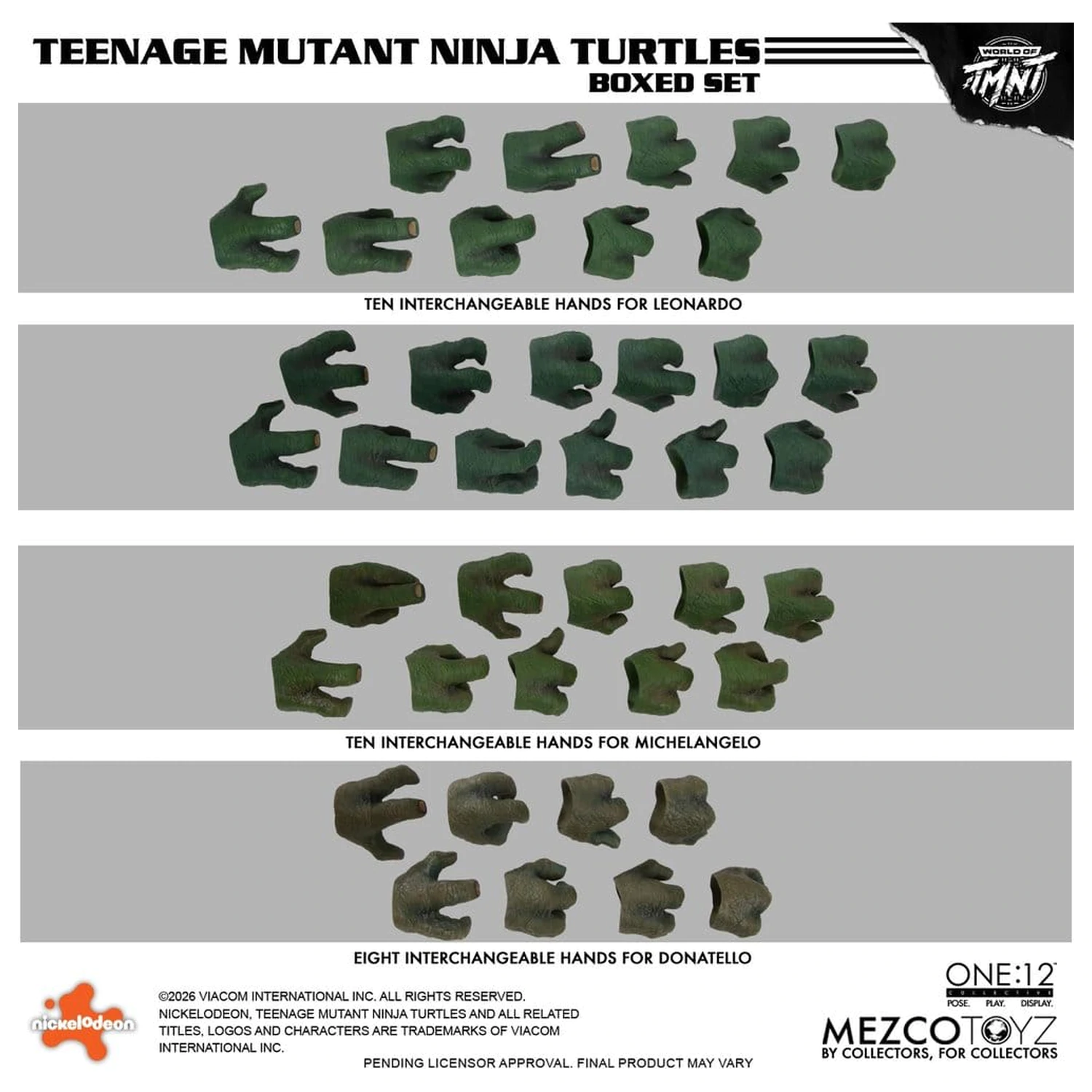 Teenage Mutant Ninja Turtles One:12 Collective Figurki akcji 1/12 Zestaw w pudełku 17 cm zdjęcie produktu