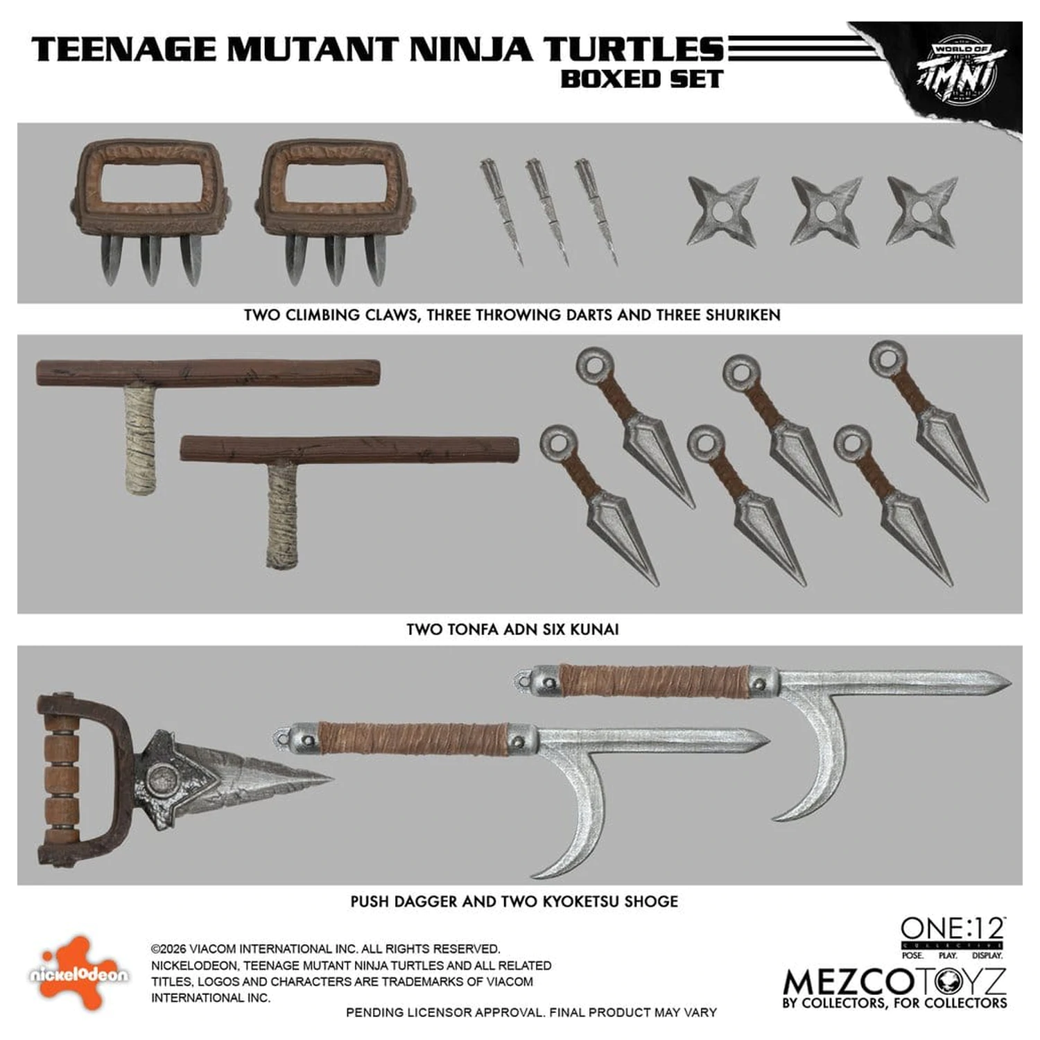 Teenage Mutant Ninja Turtles One:12 Collective Figurki akcji 1/12 Zestaw w pudełku 17 cm zdjęcie produktu