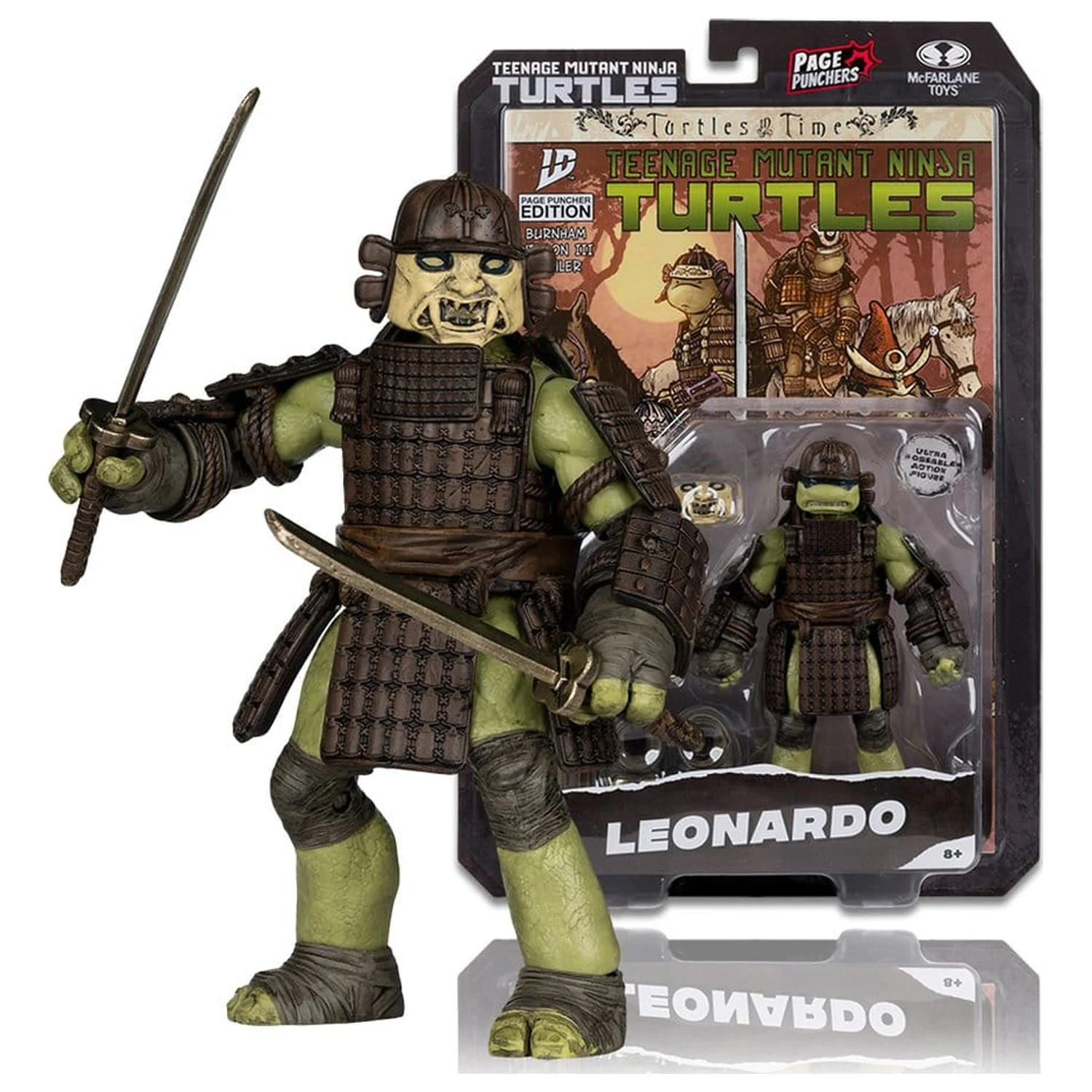 Teenage Mutant Ninja Turtles Page Punchers Action Figure Leonardo (Turtles in Time) 13 cm zdjęcie produktu