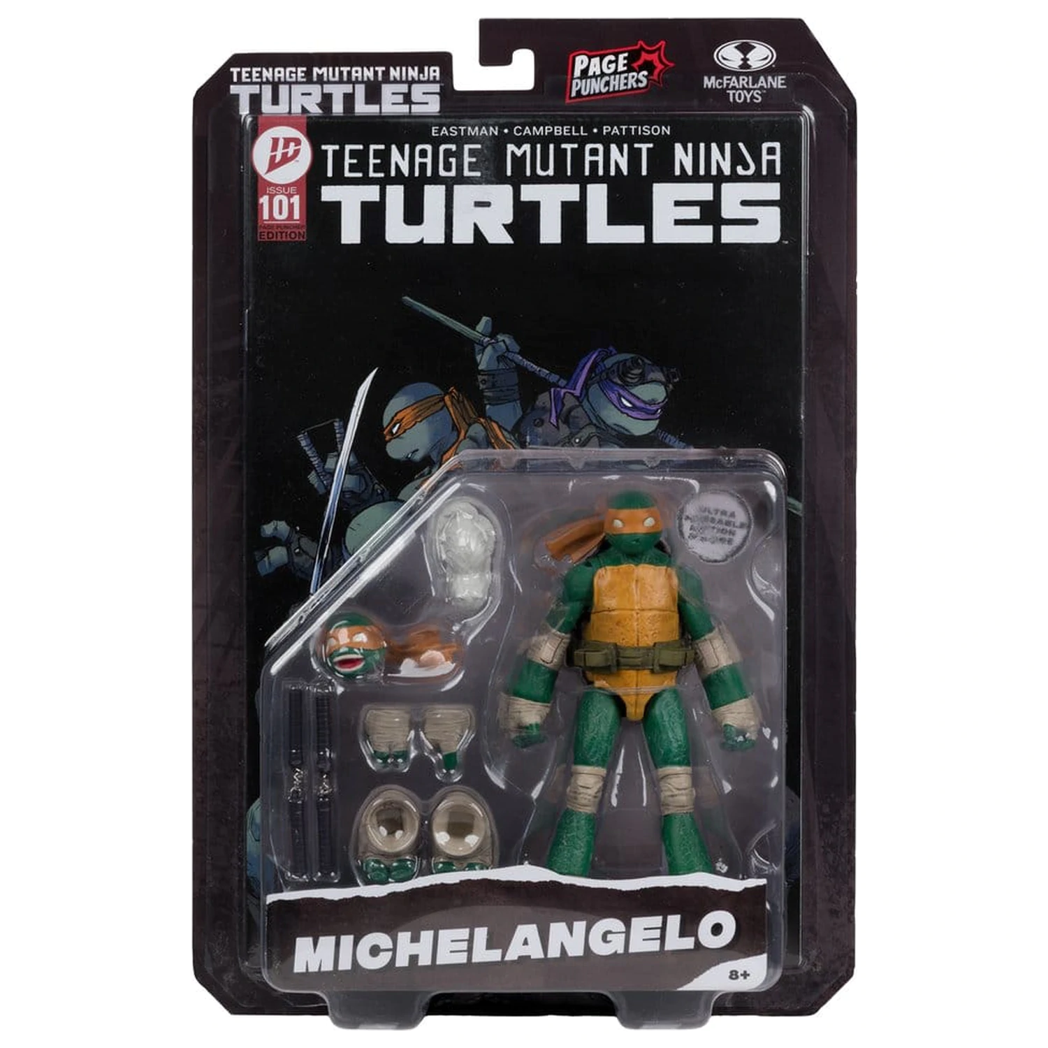 Teenage Mutant Ninja Turtles Page Punchers figurka akcji Michelangelo 13 cm zdjęcie produktu