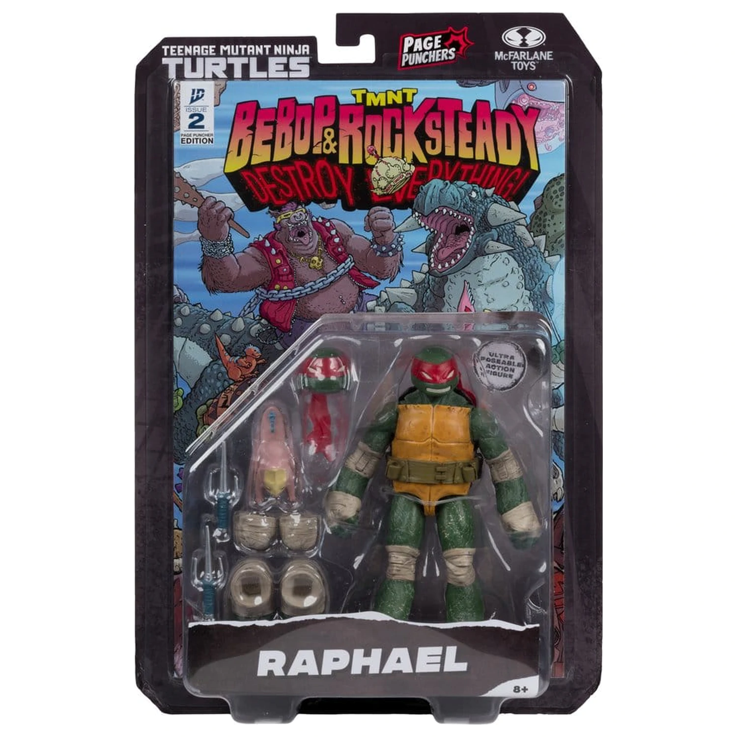 Teenage Mutant Ninja Turtles Page Punchers figurka akcji Raphael 13 cm zdjęcie produktu