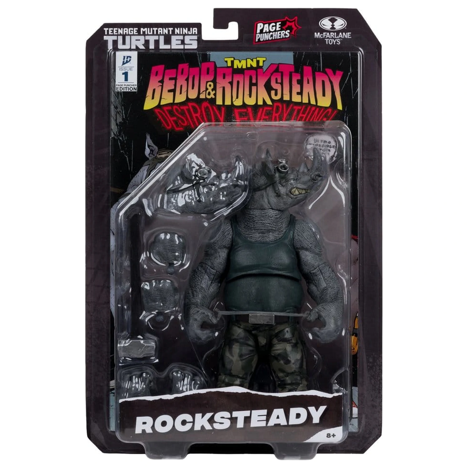 Teenage Mutant Ninja Turtles Page Punchers figurka Rocksteady 17 cm zdjęcie produktu