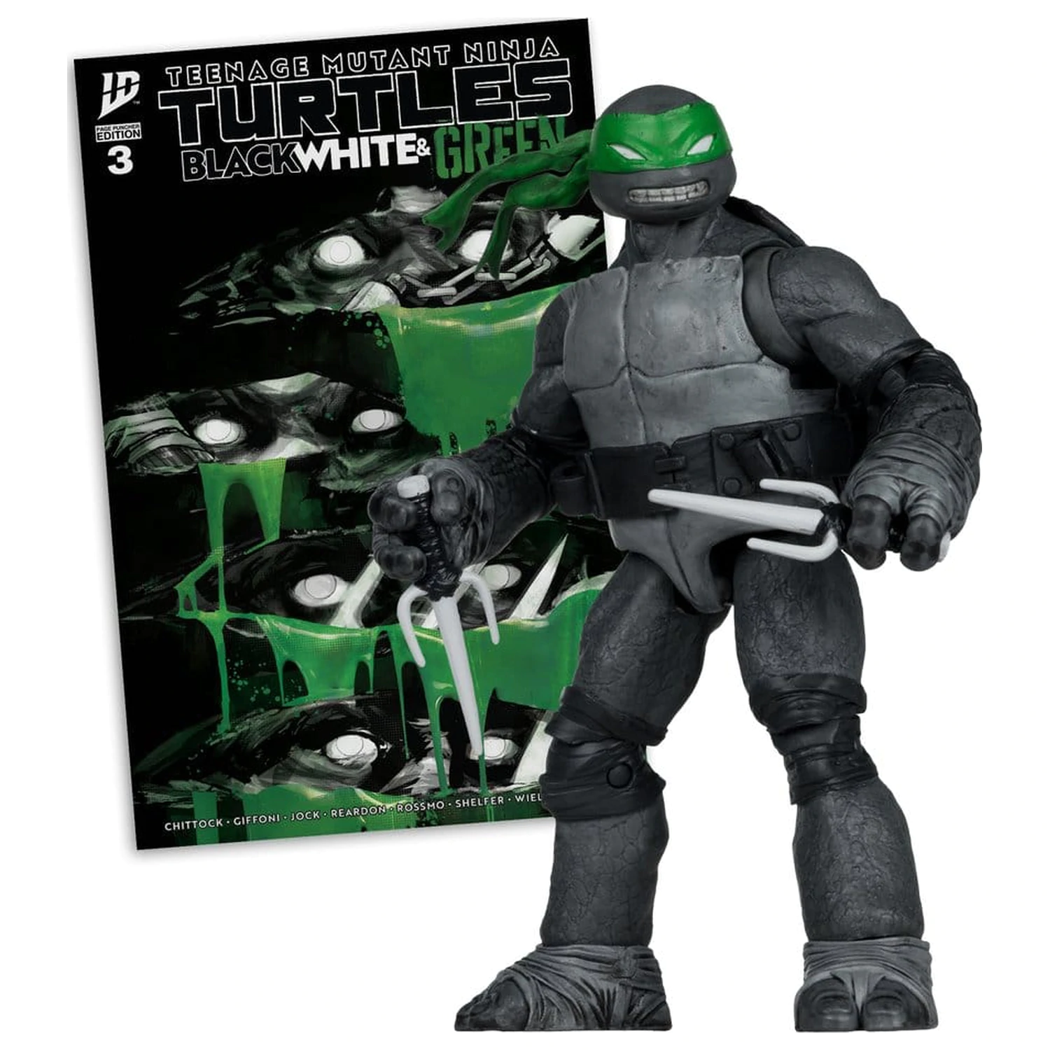 Teenage Mutant Ninja Turtles Page Punchers figurka akcji (Black White & Green) (Red Platinum Edition) 13 cm zdjęcie produktu