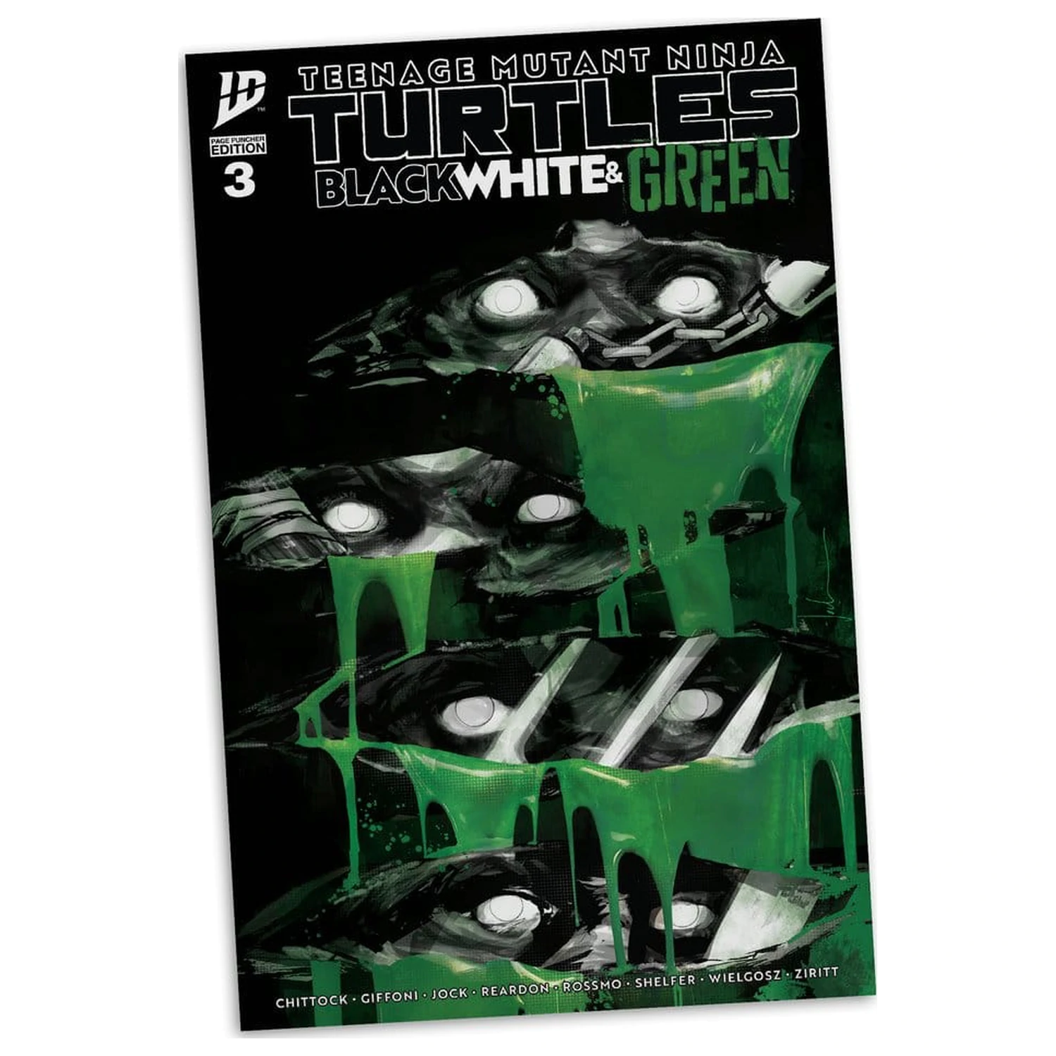 Teenage Mutant Ninja Turtles Page Punchers figurka akcji (Black White & Green) (Red Platinum Edition) 13 cm zdjęcie produktu