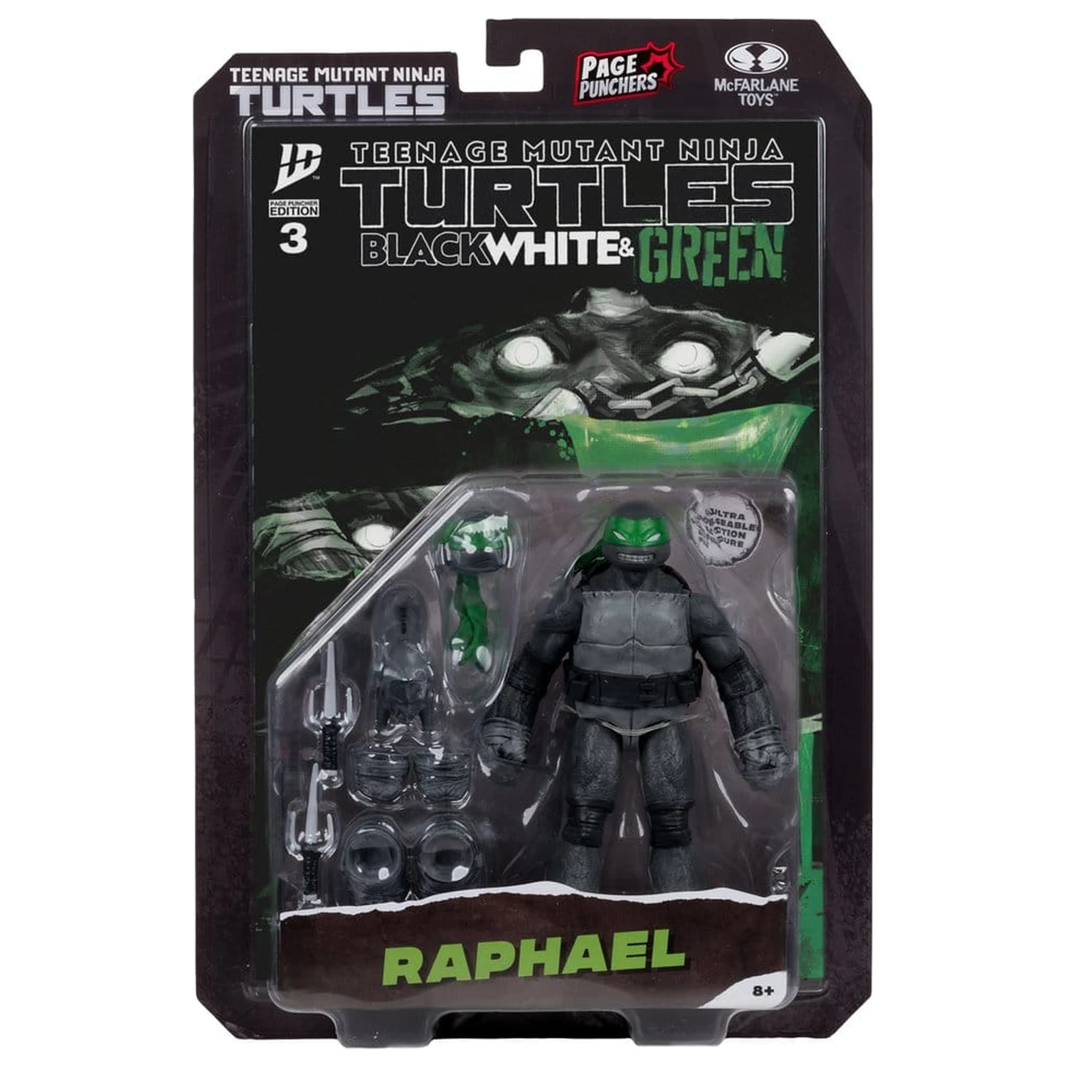 Teenage Mutant Ninja Turtles Page Punchers figurka akcji (Black White & Green) (Red Platinum Edition) 13 cm zdjęcie produktu