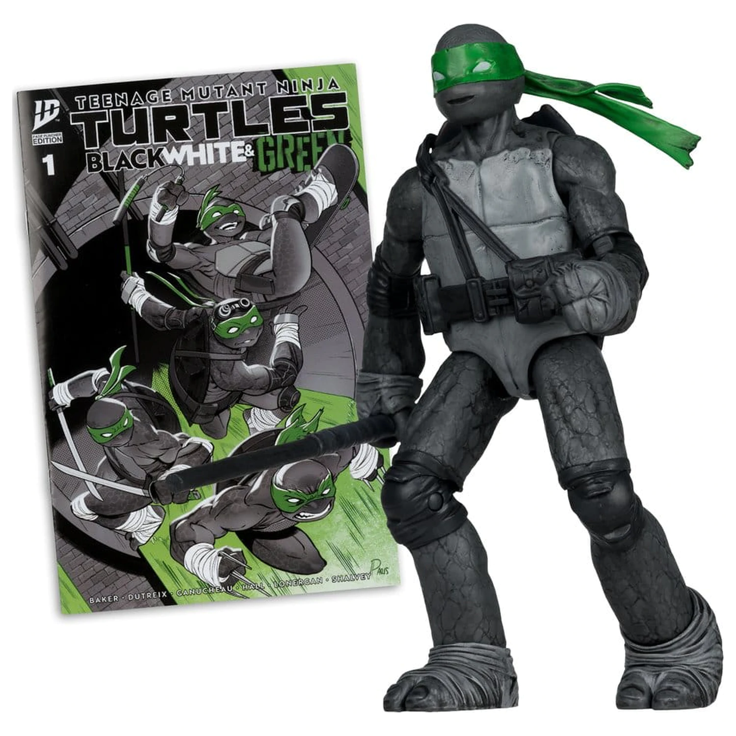 Figurka Teenage Mutant Ninja Turtles Page Punchers Donatello (Black White & Green) (Red Platinum Edition) 13 cm zdjęcie produktu