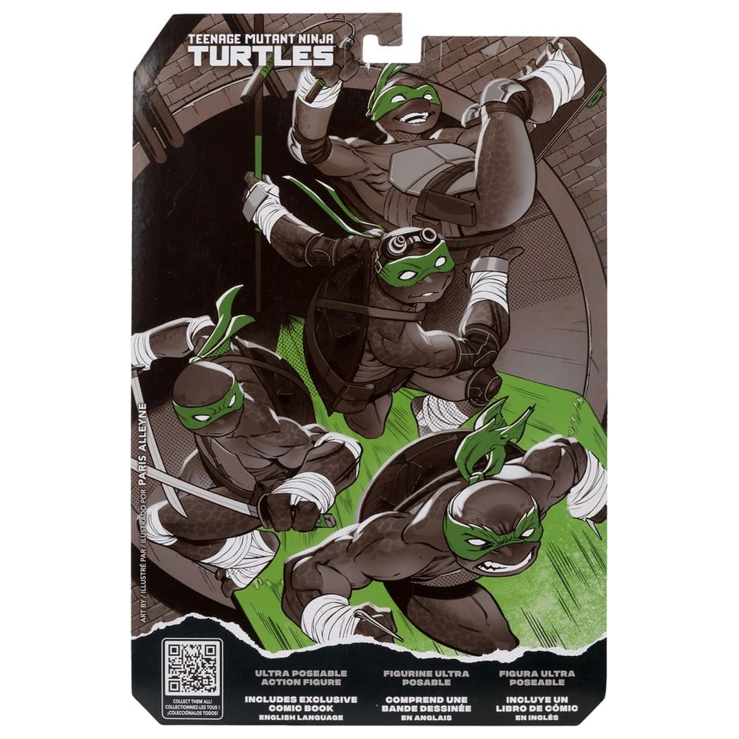 Figurka Teenage Mutant Ninja Turtles Page Punchers Donatello (Black White & Green) (Red Platinum Edition) 13 cm zdjęcie produktu