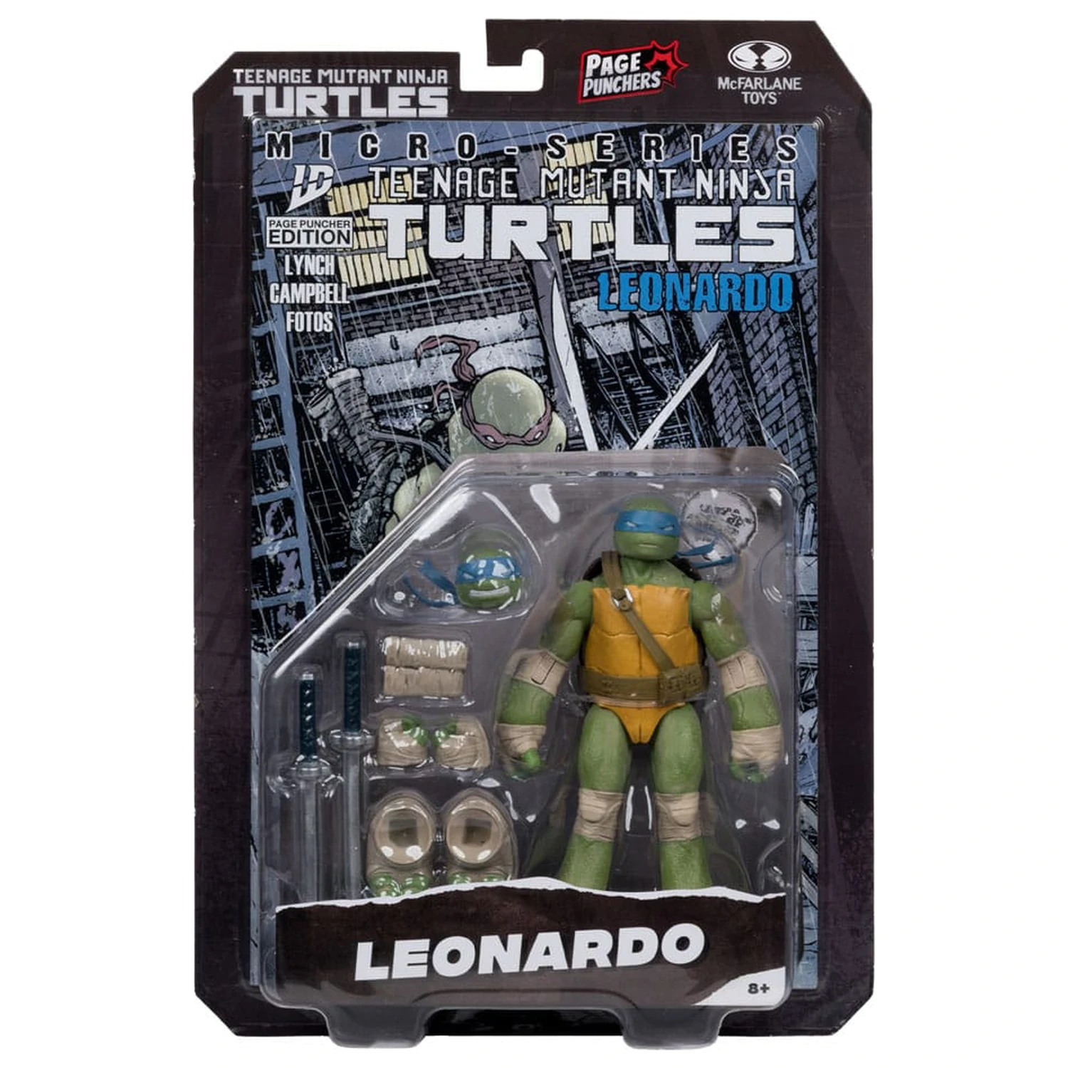 Teenage Mutant Ninja Turtles Page Punchers figurka akcji Leonardo 13 cm zdjęcie produktu
