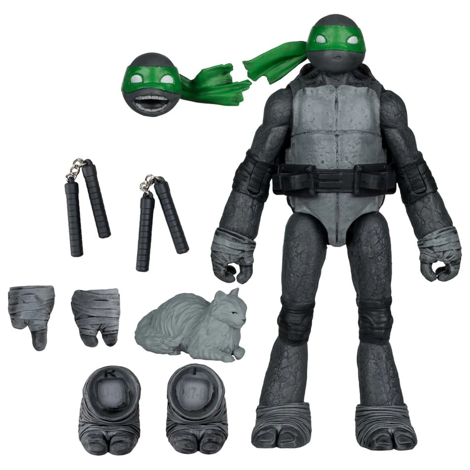 Teenage Mutant Ninja Turtles Page Punchers figurka akcji Michelangelo (Black White & Green) (Red Platinum Edition) 13 cm zdjęcie produktu