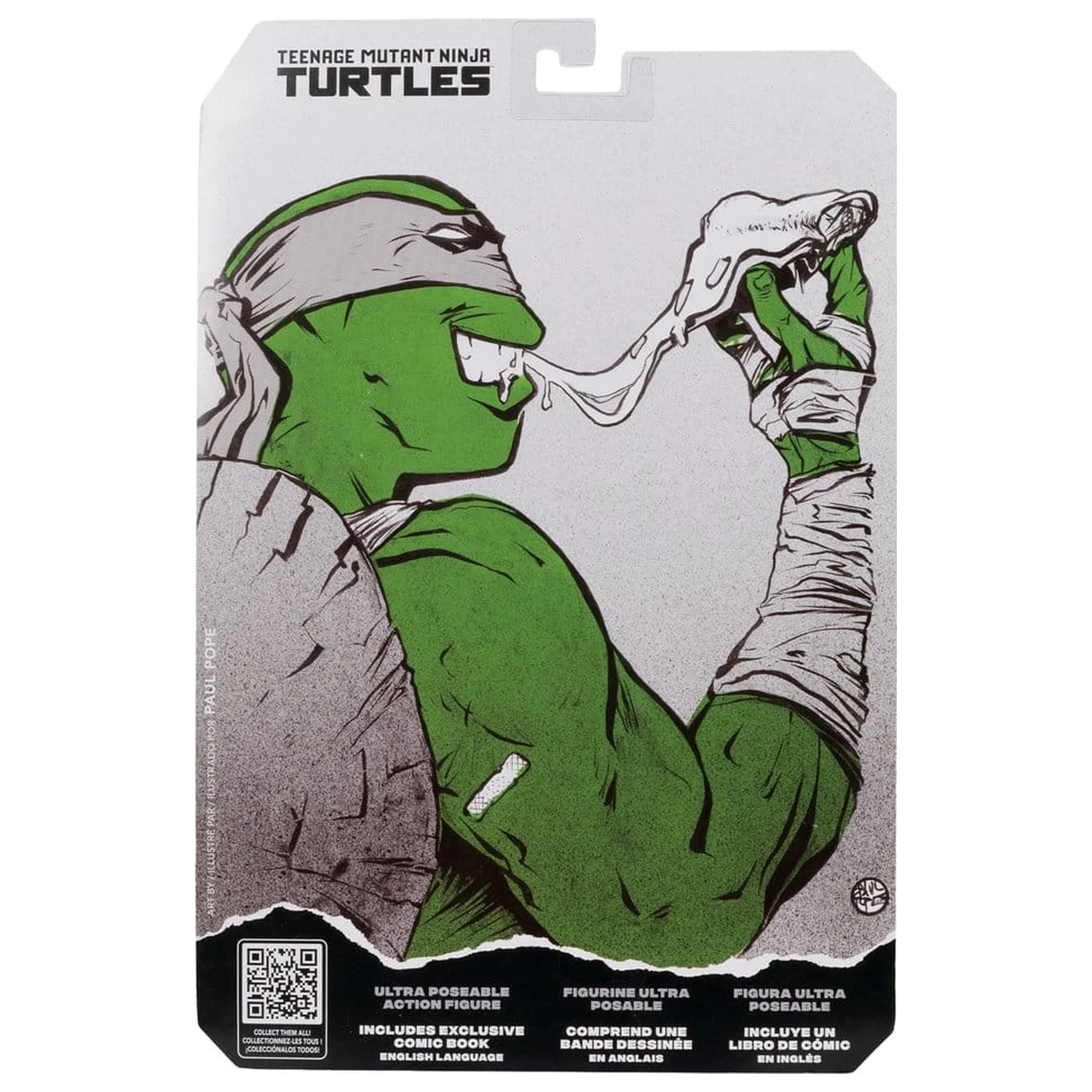 Teenage Mutant Ninja Turtles Page Punchers figurka akcji Michelangelo (Black White & Green) (Red Platinum Edition) 13 cm zdjęcie produktu