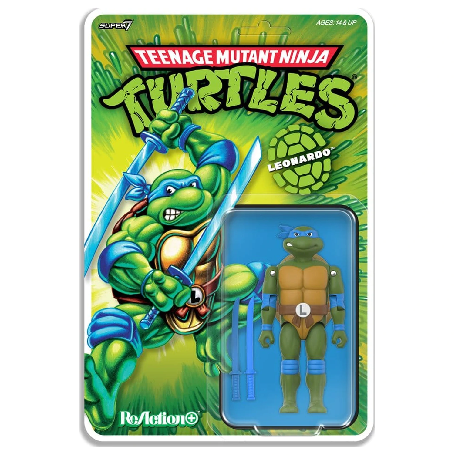 Teenage Mutant Ninja Turtles ReAction+ figurka akcji Wave 02 Leonardo zdjęcie produktu