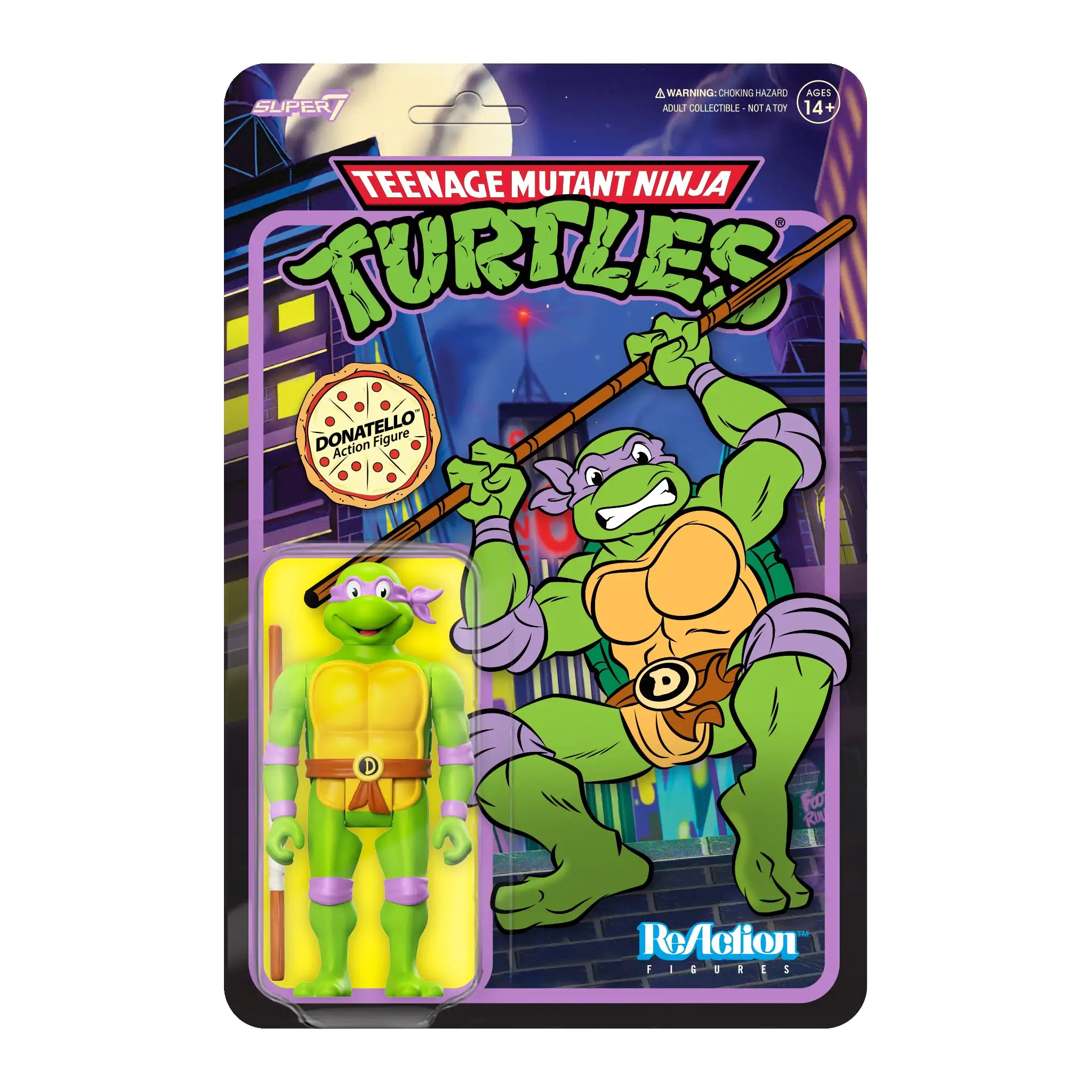 Teenage Mutant Ninja Turtles ReAction Figurka Akcji Donatello 10 cm zdjęcie produktu