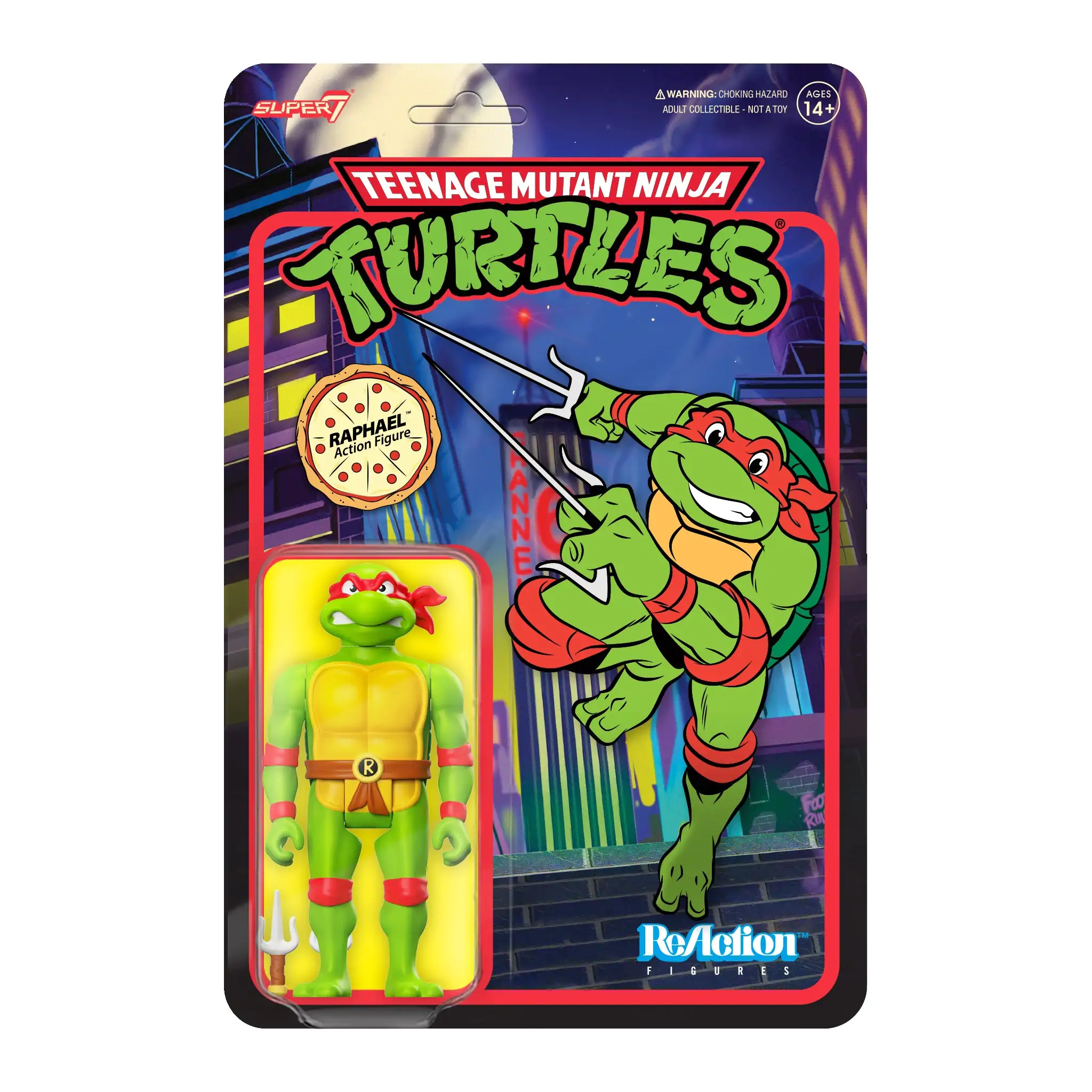 Żółwie Ninja Wojownicze Teenage Mutant Ninja Turtles ReAction Figurka Akcji Raphael 10 cm zdjęcie produktu