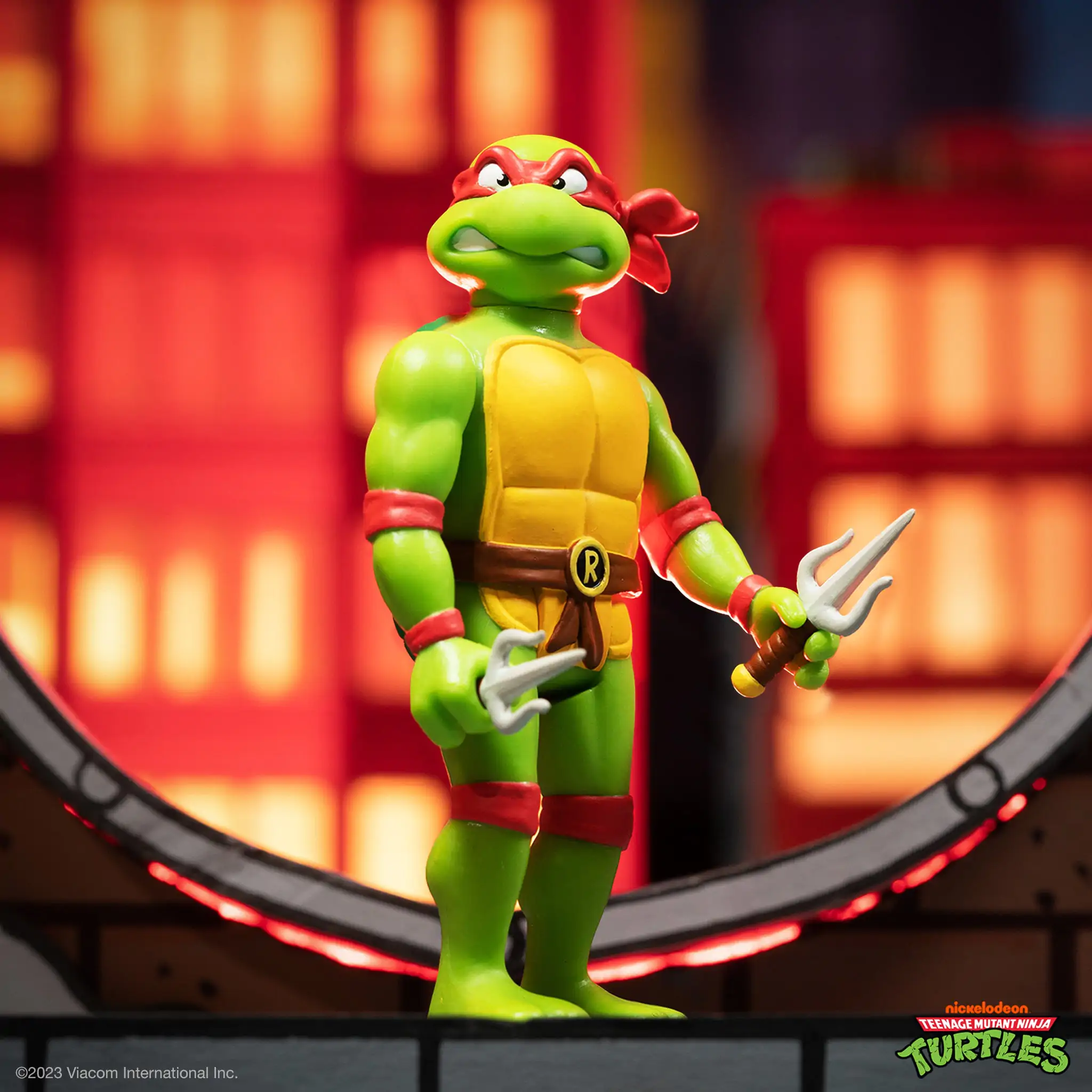 Żółwie Ninja Wojownicze Teenage Mutant Ninja Turtles ReAction Figurka Akcji Raphael 10 cm zdjęcie produktu