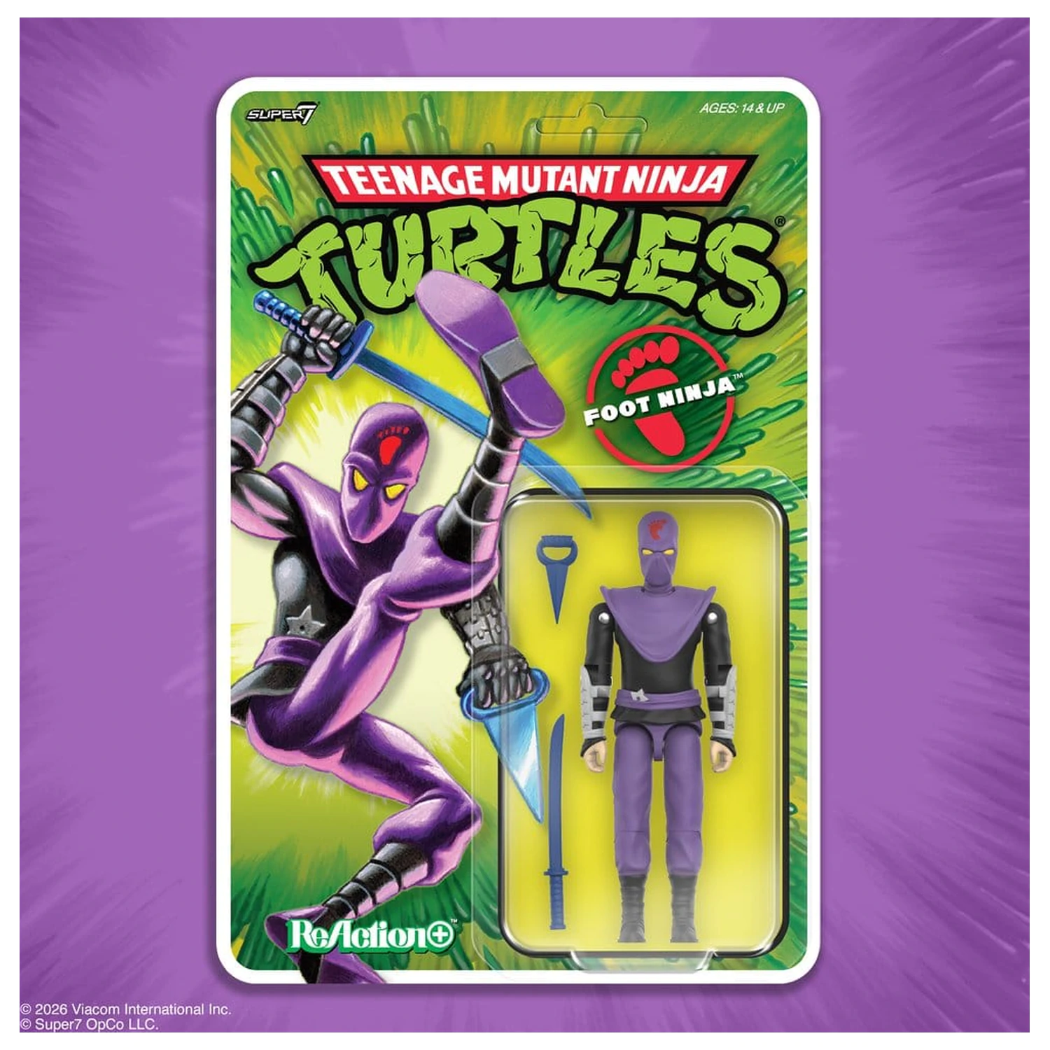 Teenage Mutant Ninja Turtles ReAction+ Figurka Akcji Wave 01 Foot Ninja zdjęcie produktu