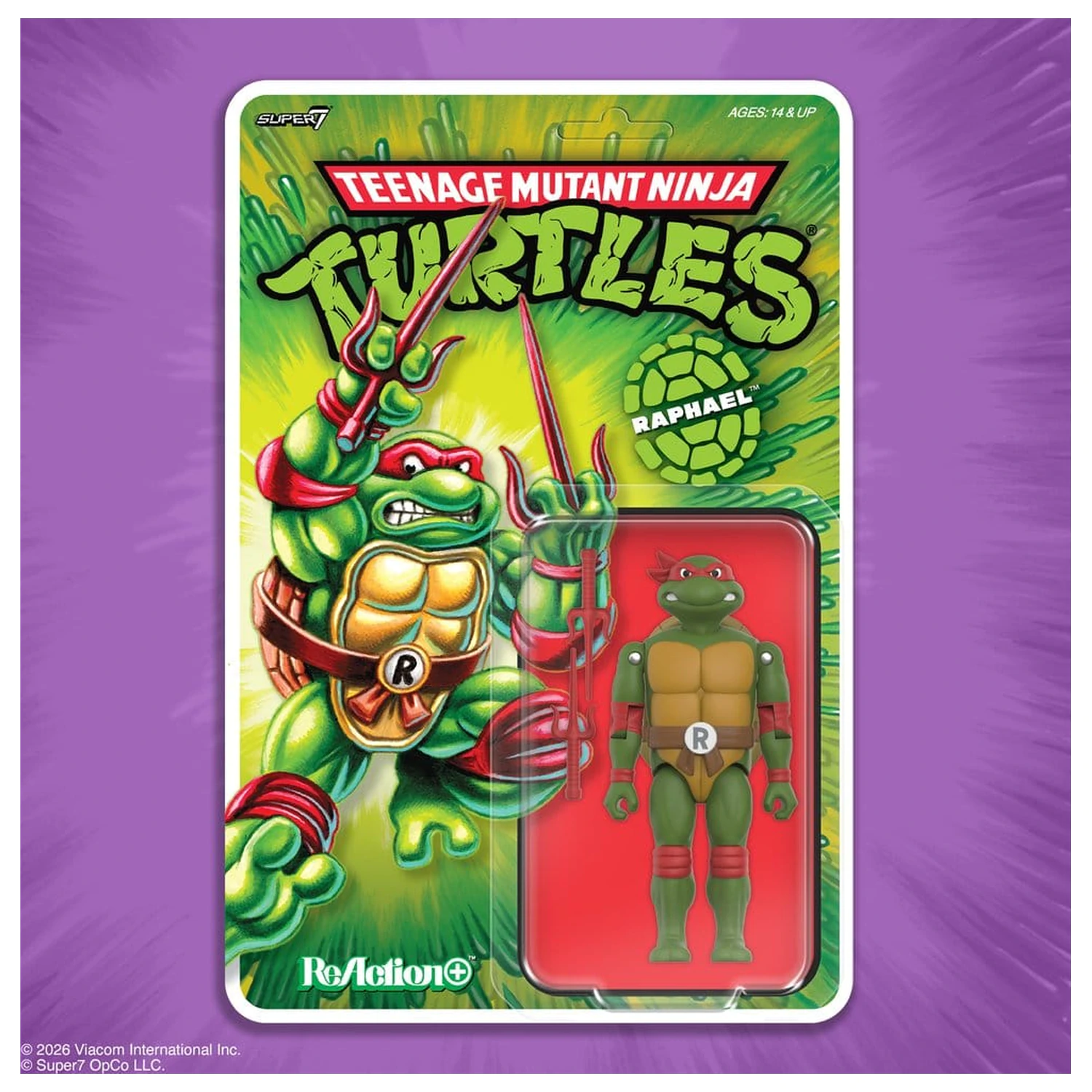 Teenage Mutant Ninja Turtles ReAction+ Action Figure Fala 01 Raphael zdjęcie produktu