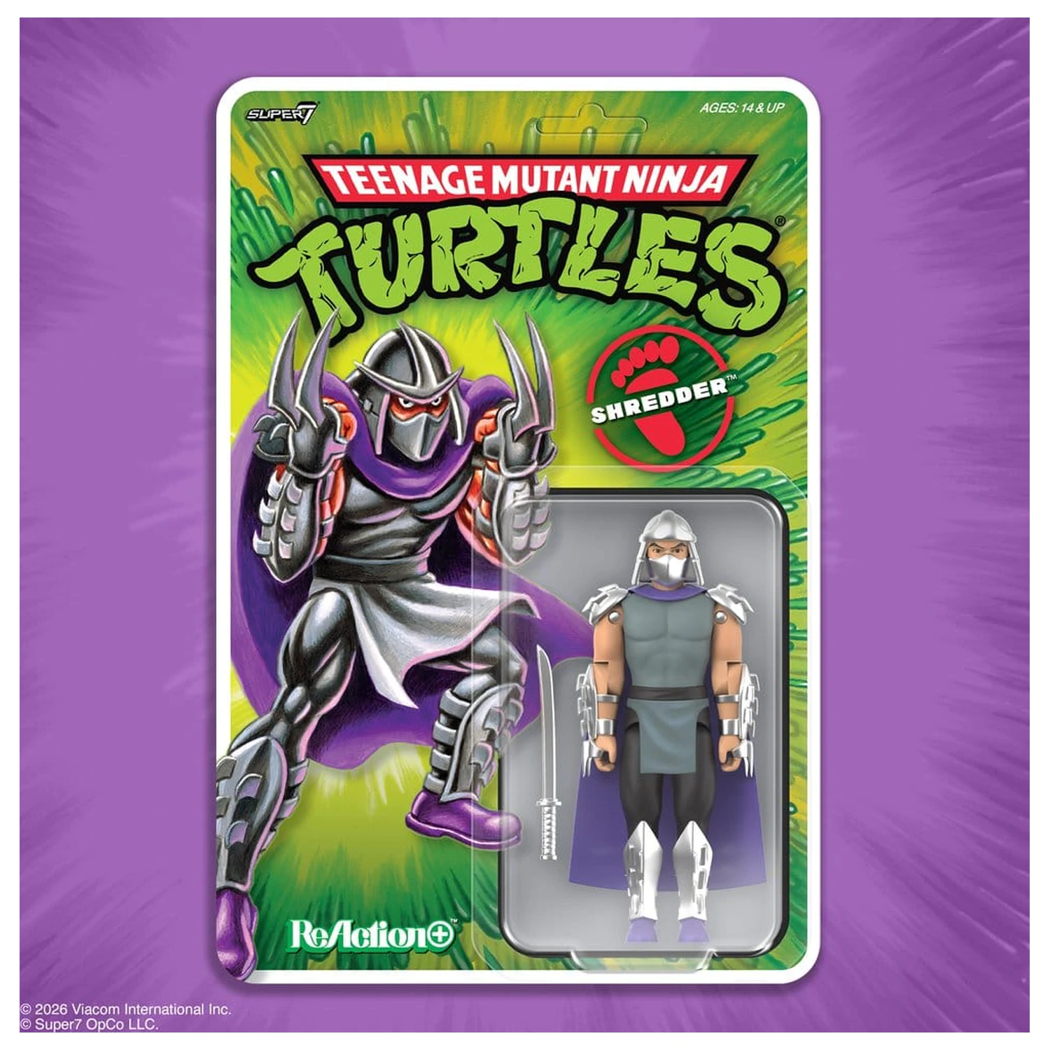 Teenage Mutant Ninja Turtles ReAction+ Figurka Akcji Wave 01 Shredder zdjęcie produktu