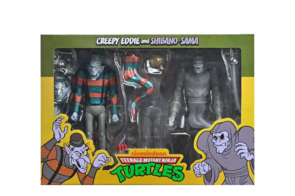 Żółwie Ninja: Sobotnie Przygody Poranne Figurka Akcji 2-Pack Creepy Eddie & Shibano-Sama 17 cm zdjęcie produktu