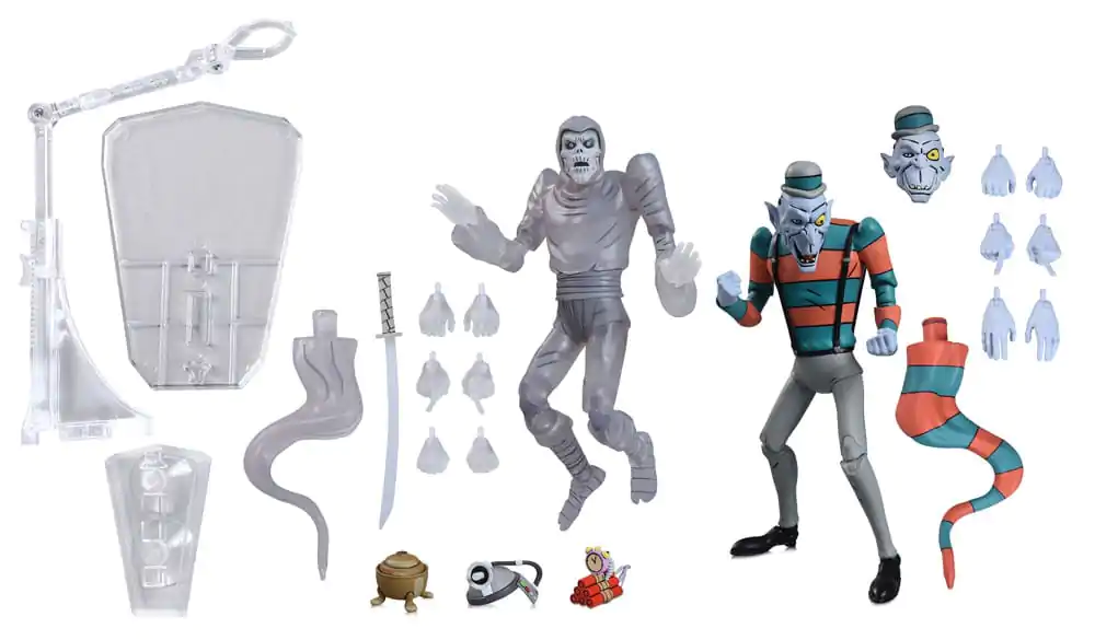 Żółwie Ninja: Sobotnie Przygody Poranne Figurka Akcji 2-Pack Creepy Eddie & Shibano-Sama 17 cm zdjęcie produktu