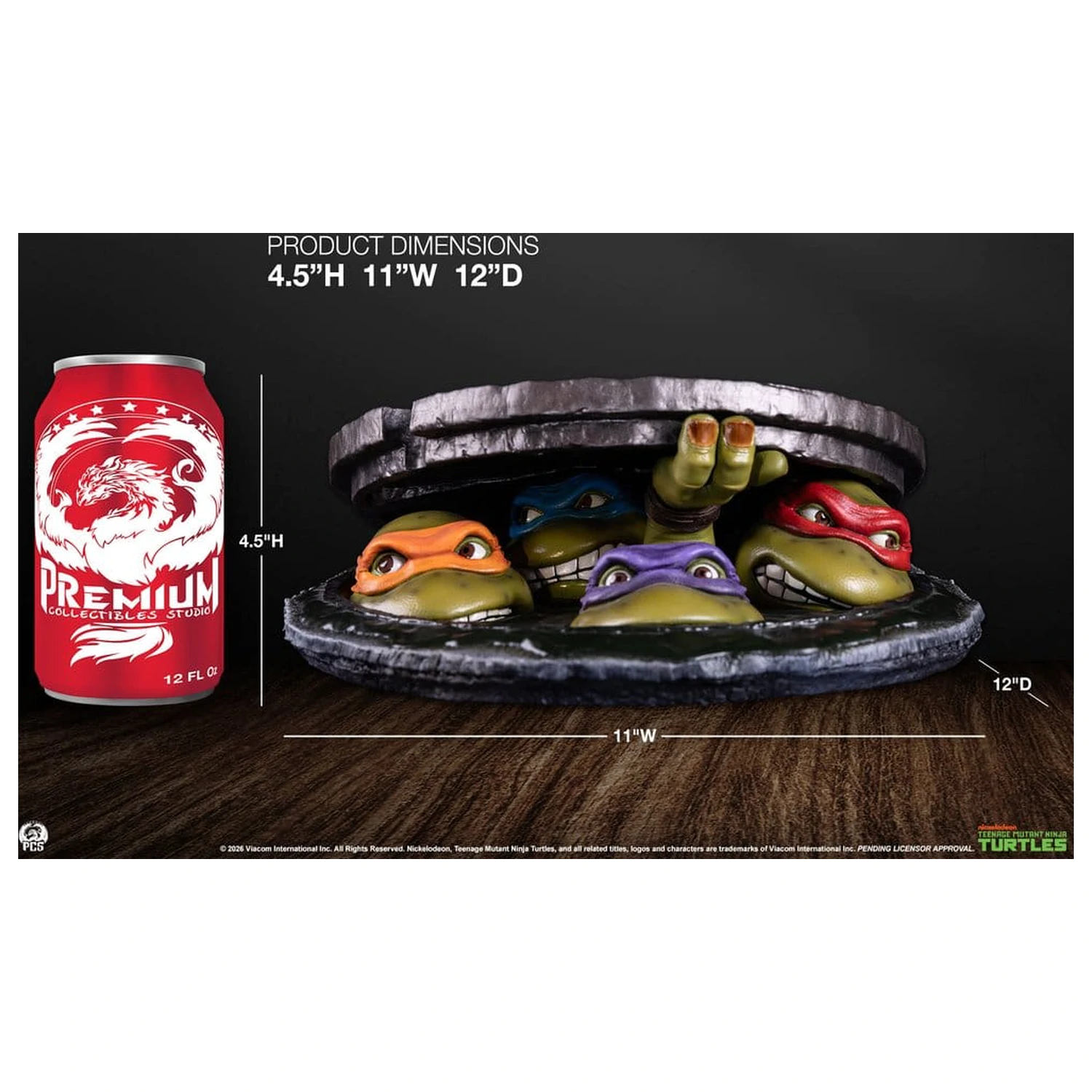 Teenage Mutant Ninja Turtles Tabletop 1/4 Underground 11 cm zdjęcie produktu