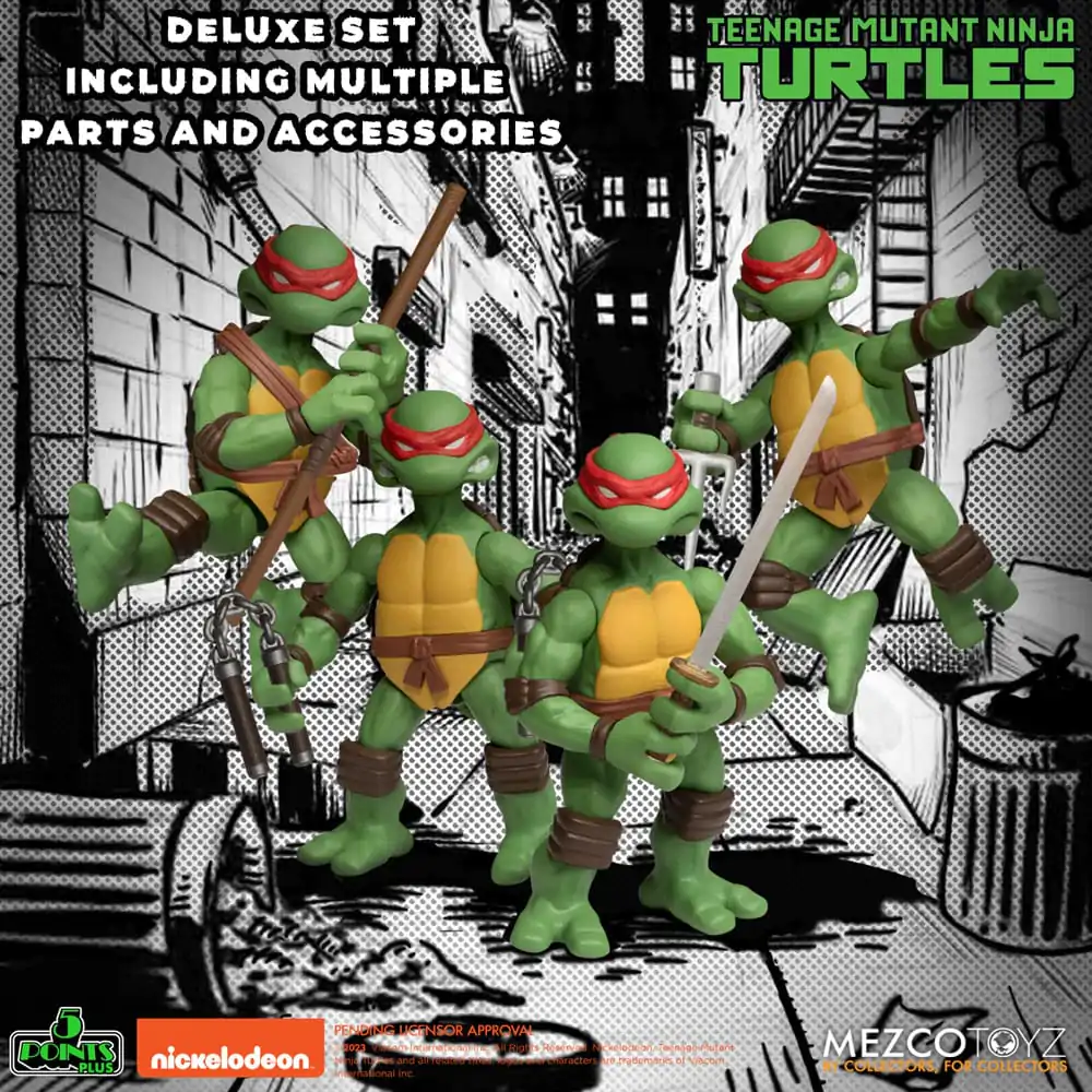 Żółwie Ninja Figurki Akcji Teenage Mutant Ninja Turtles Deluxe Set 8 cm zdjęcie produktu